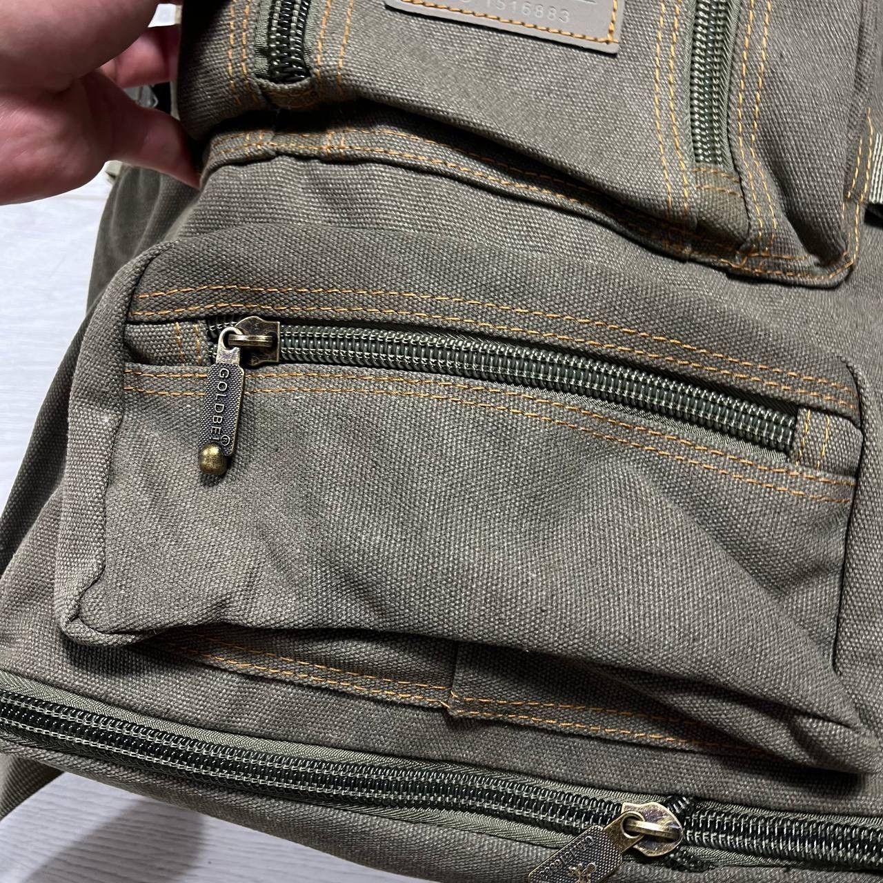Diesel Vintage Gold Be Military Cargo y2k backpack Size ONE SIZE - 4 Thumbnail