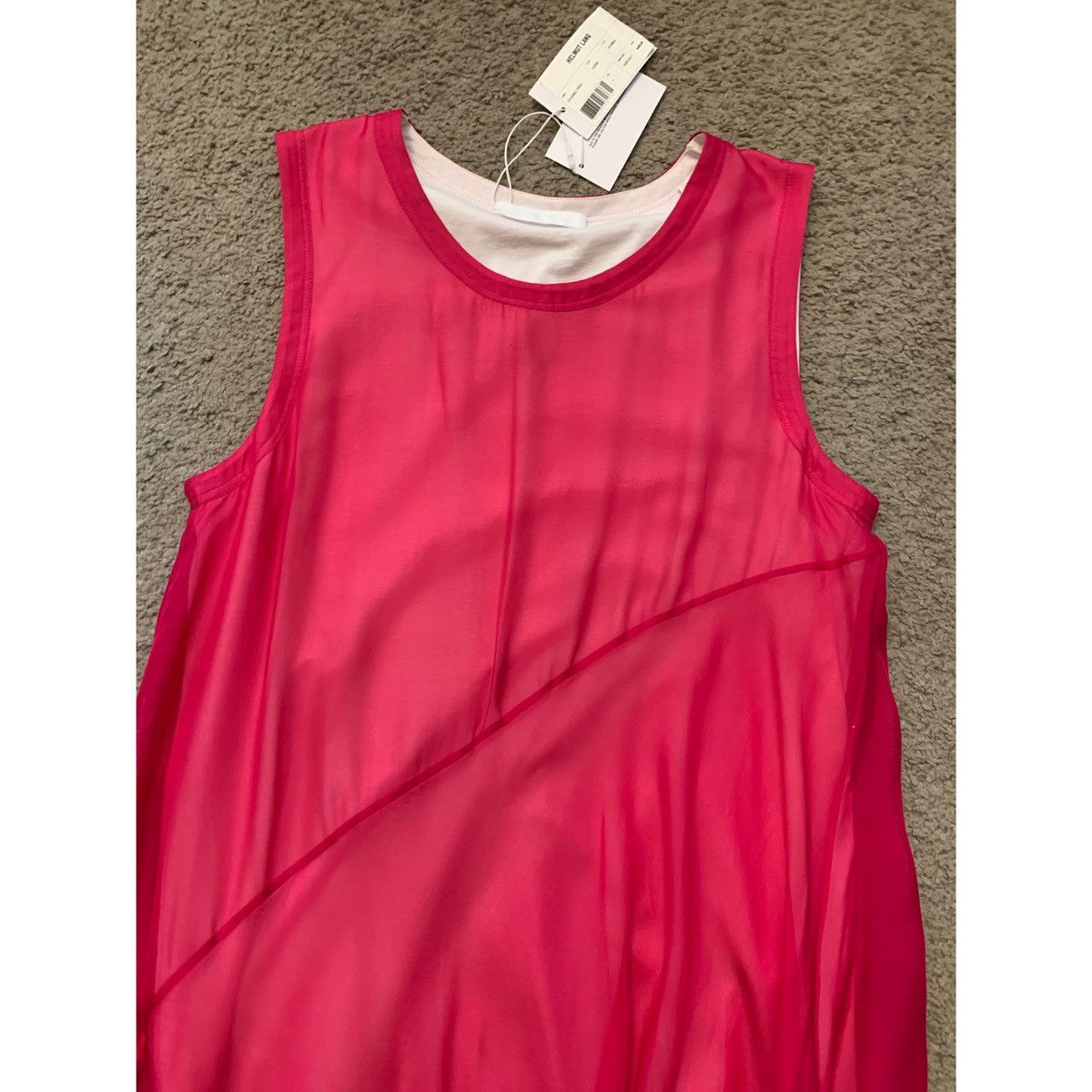 Helmut Lang HELMUT LANG PINK BUBBLE SILK DRESS Size S / US 4 / IT 40 - 13 Thumbnail