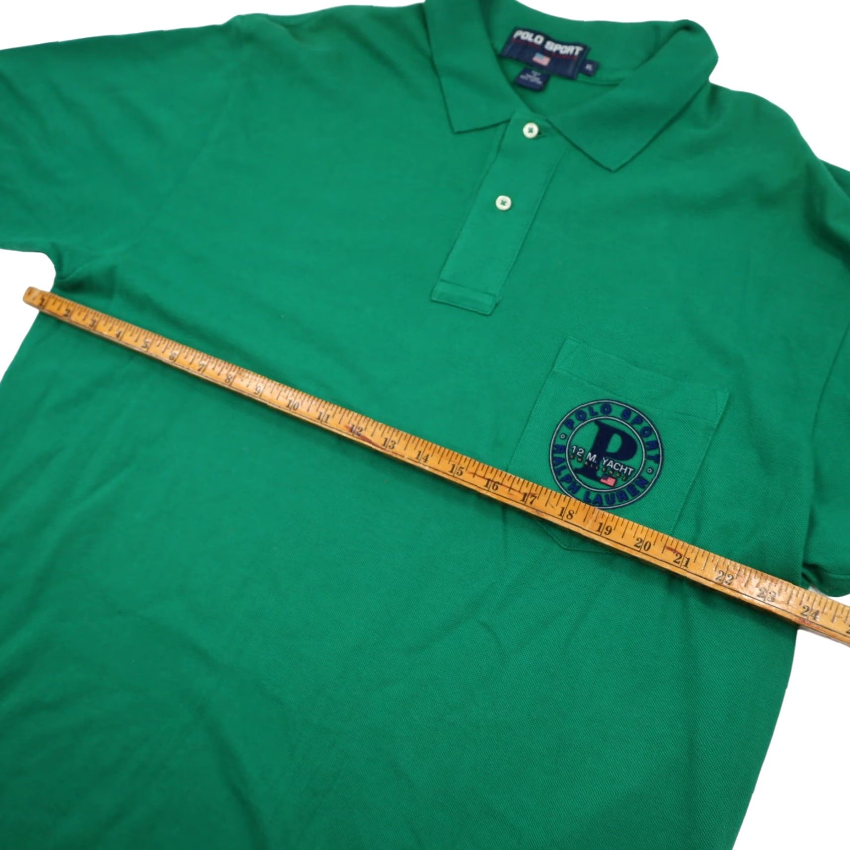 Polo Ralph Lauren VINTAGE Polo Ralph Lauren Polo Sport Men XL Yacht Challenge Polo Shirt Green Mens XL Polo Shirt Yacht Challenge Green Polo Ralph Lauren Size US XL / EU 56 / 4 - 6 Thumbnail