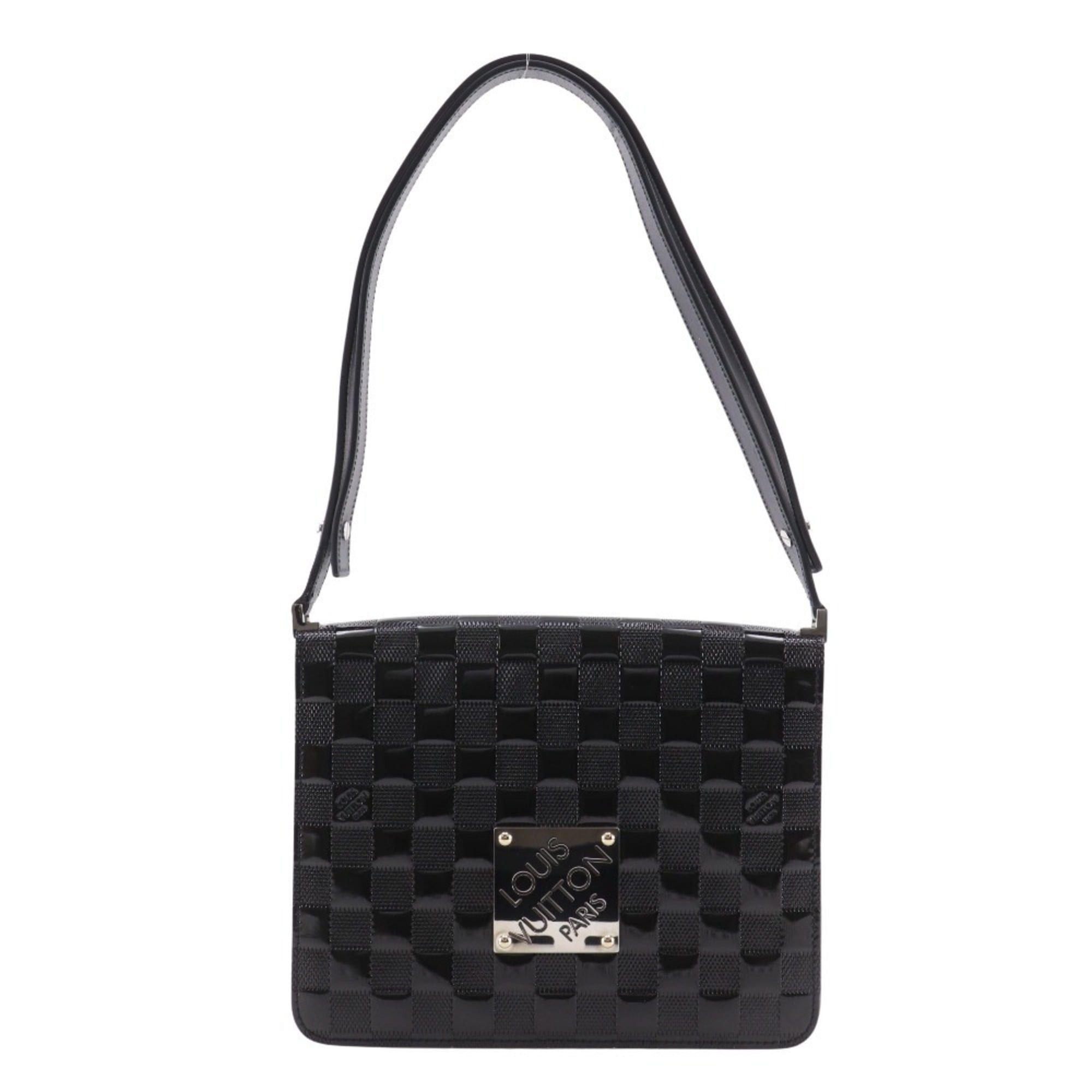 Louis Vuitton Louis Vuitton Cabaret Shoulder Bag Damier M92124 Vernis Noir Black with Magnetic closure for Women Size ONE SIZE - 1 Thumbnail