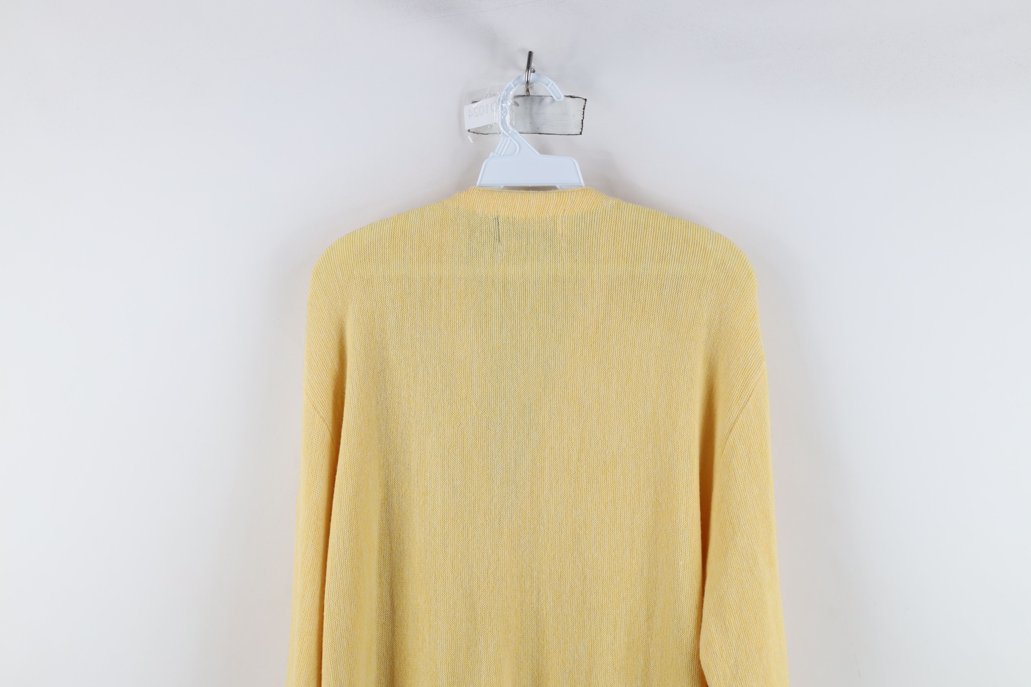 Vintage Vtg 60s Streetwear Cardigan Sweater Kurt Cobain Yellow USA Size US L / EU 52-54 / 3 - 10 Thumbnail