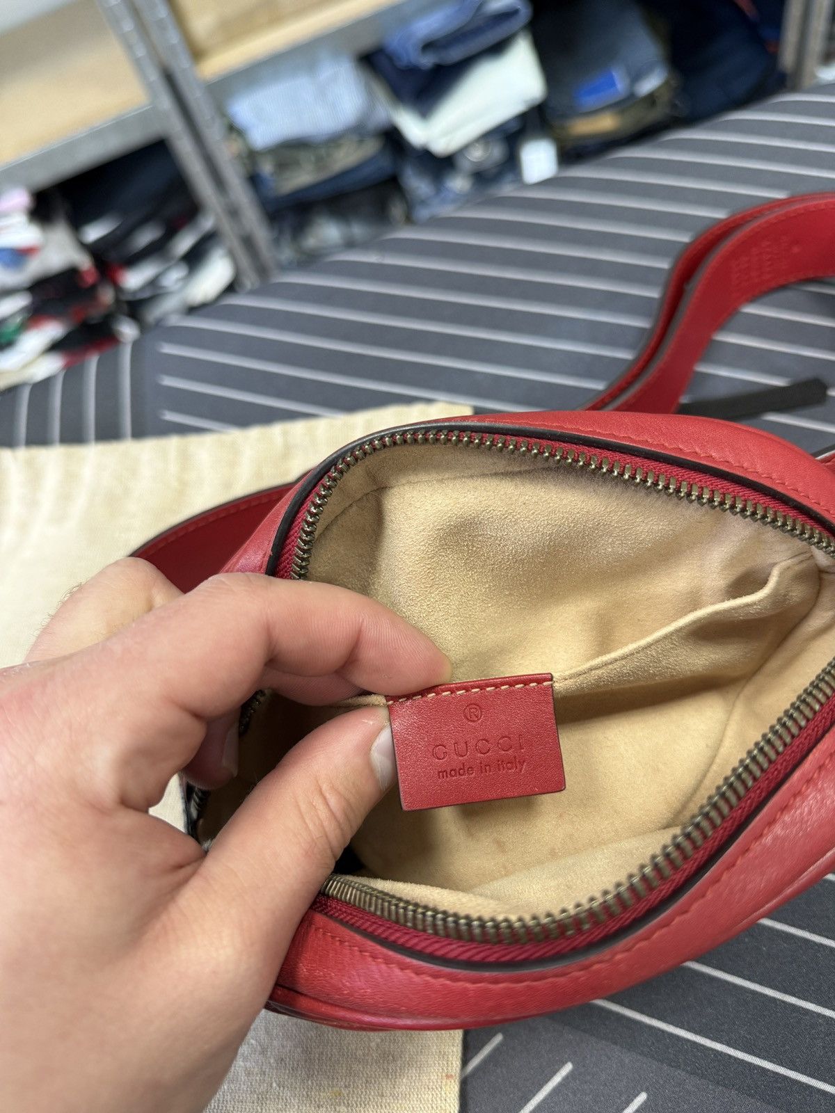 Gucci 🇮🇹 Gucci 476434 GG Marmont Bag Waist Pouch Belt Bag Waist Size ONE SIZE - 3 Thumbnail