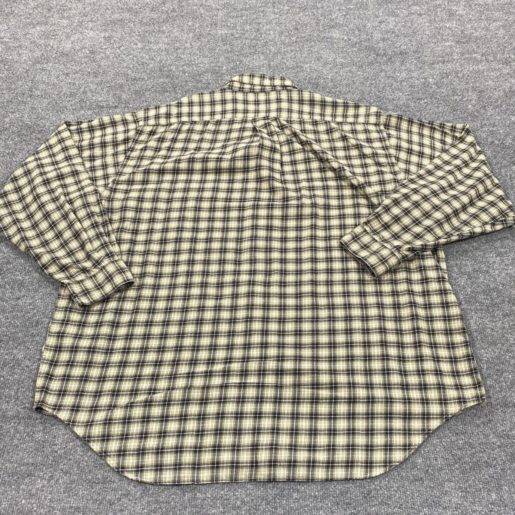 Abercrombie & Fitch Abercrombie & Fitch Shirt Mens XL Beige Plaid Long Sleeve Button Up Flannel Size US XL / EU 56 / 4 - 4 Thumbnail