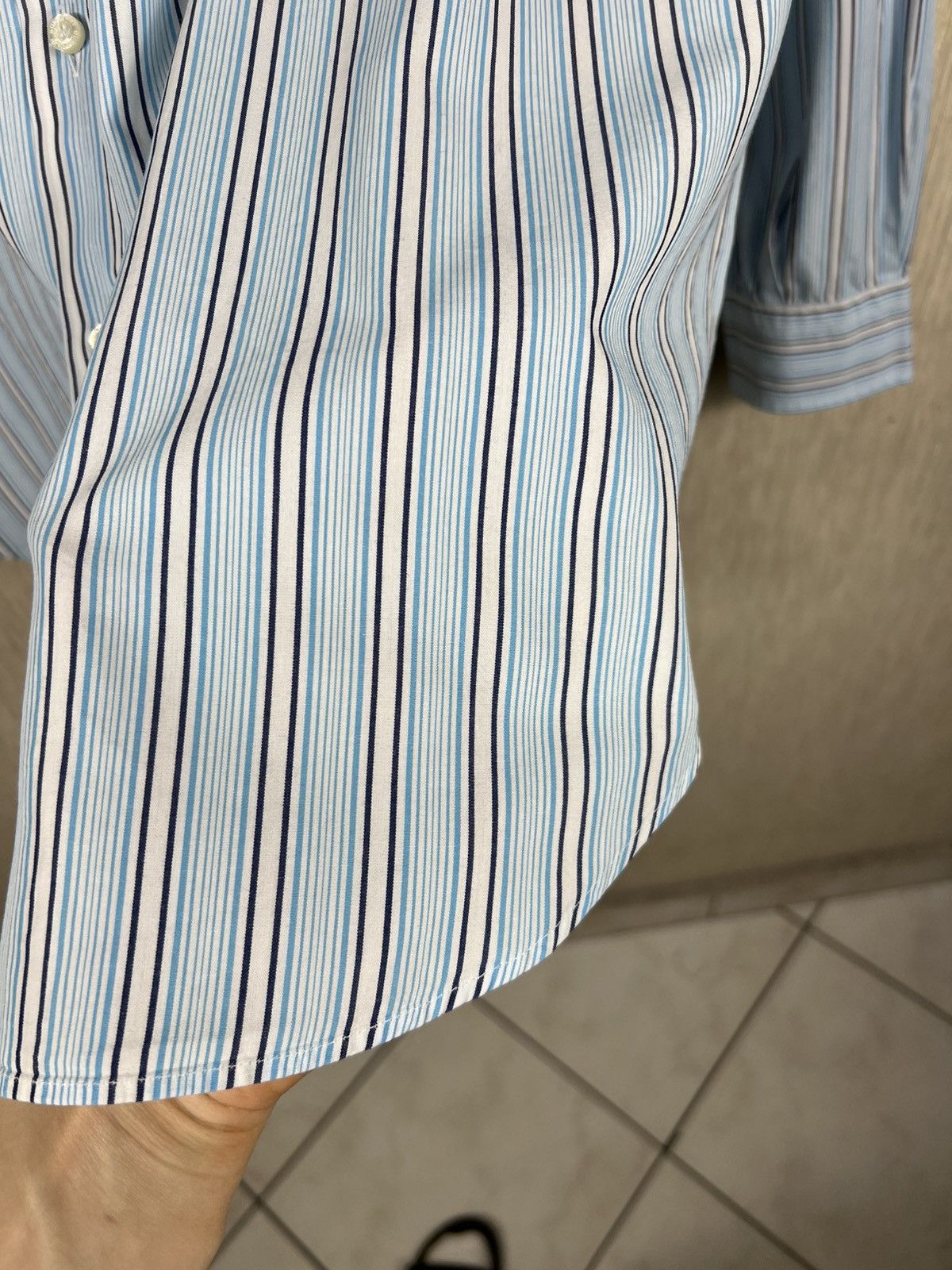 Burberry Vintage Burberry London sussex striped pocket logo shirt Size US XXL / EU 58 / 5 - 6 Thumbnail