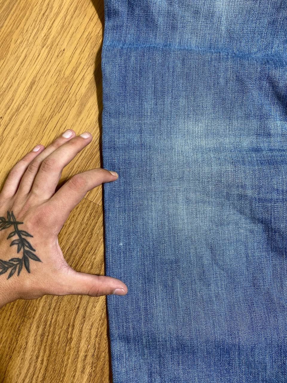 Japanese Brand Dirty Distressed Jeans Patchwork Painted Flared Baggy Size US 32 / EU 48 - 17 Thumbnail
