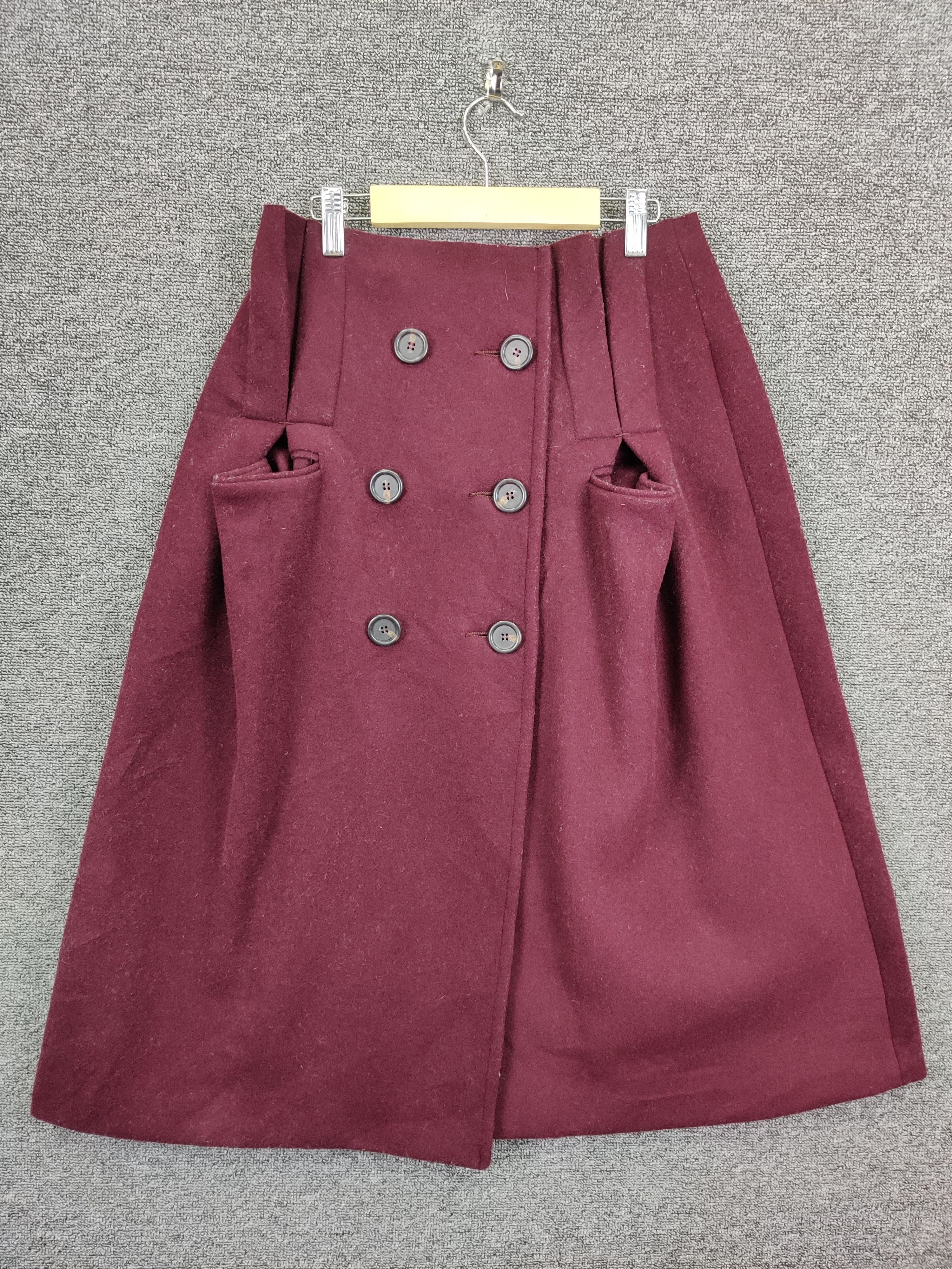 Maison Margiela Maison Margiela Paris Wool Midi Skirt Size 30" / US 8 / IT 44 - 1 Thumbnail