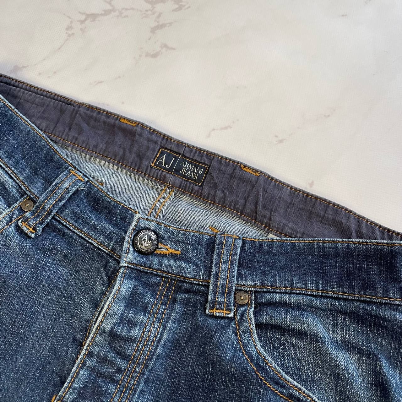 Armani Armani Metal Logo Jeans denim pants vintage y2k streetwear Size US 31 - 3 Thumbnail