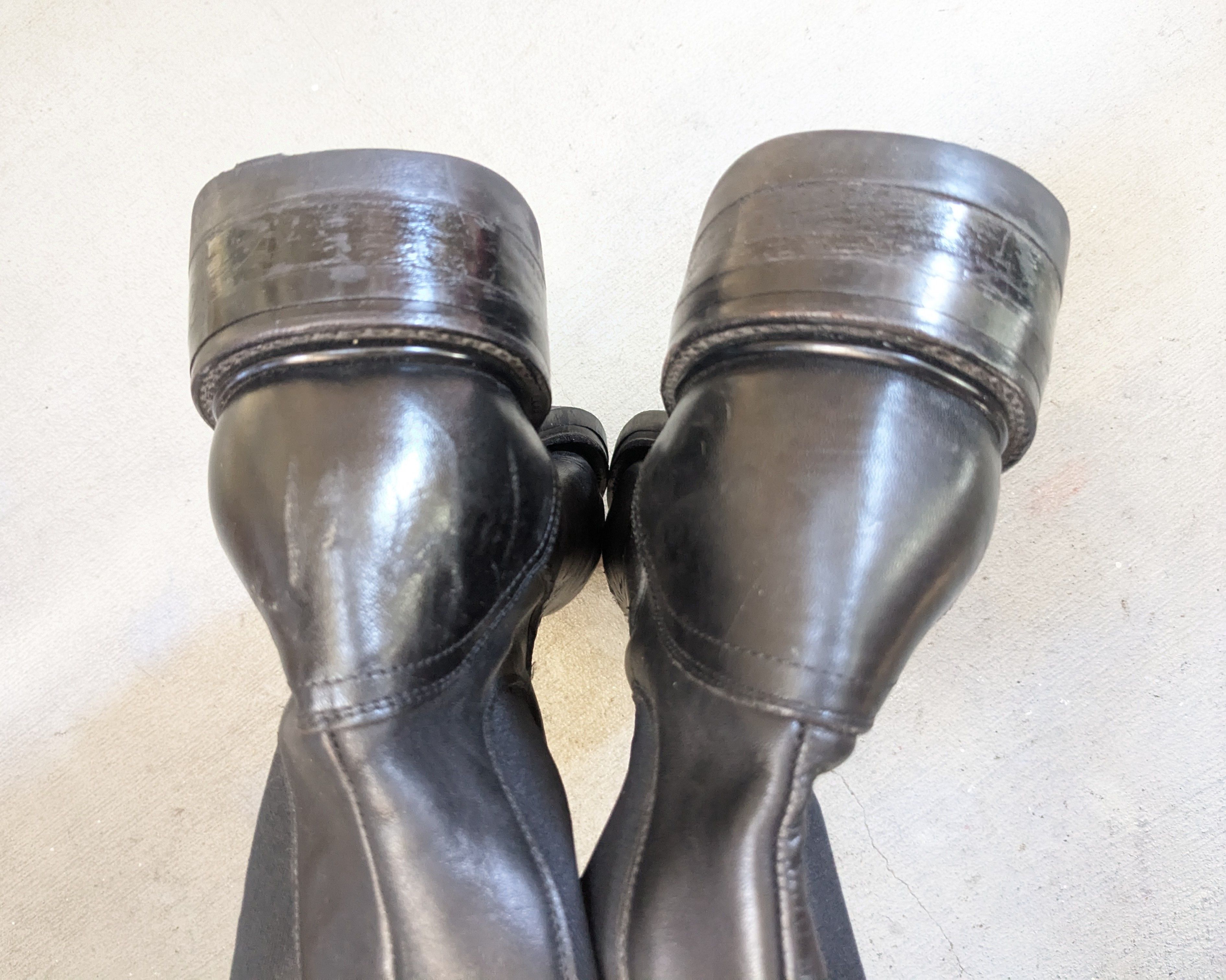 Genuine Leather Vintage Chelsea Boots Black Leather 11 Mexico Steel Toe Size US 11 / EU 44 - 14 Thumbnail