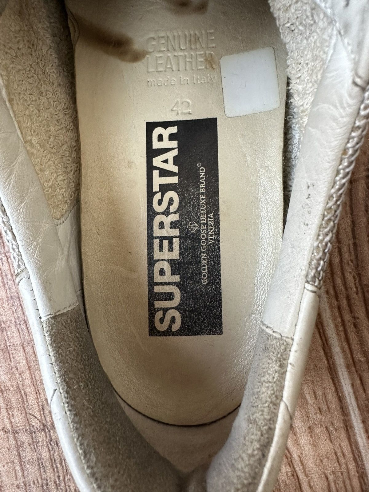 Golden Goose Golden Goose Superstar White Mesh GGDB Lowtops Size US 9 / EU 42 - 18 Thumbnail