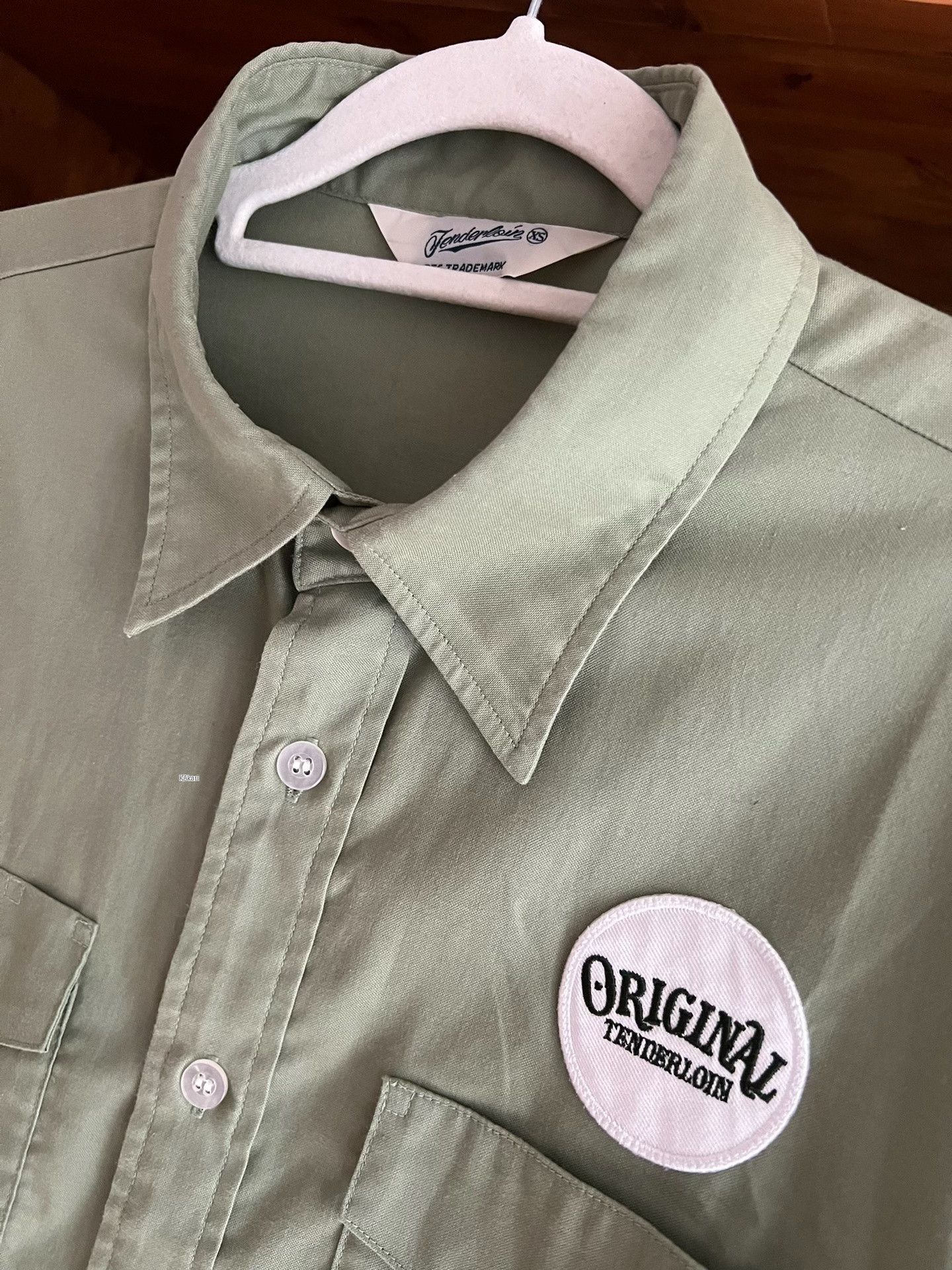 Tenderloin Tenderlion Vintage Olive Green Work Shirt Size US XS / EU 42 / 0 - 6 Thumbnail