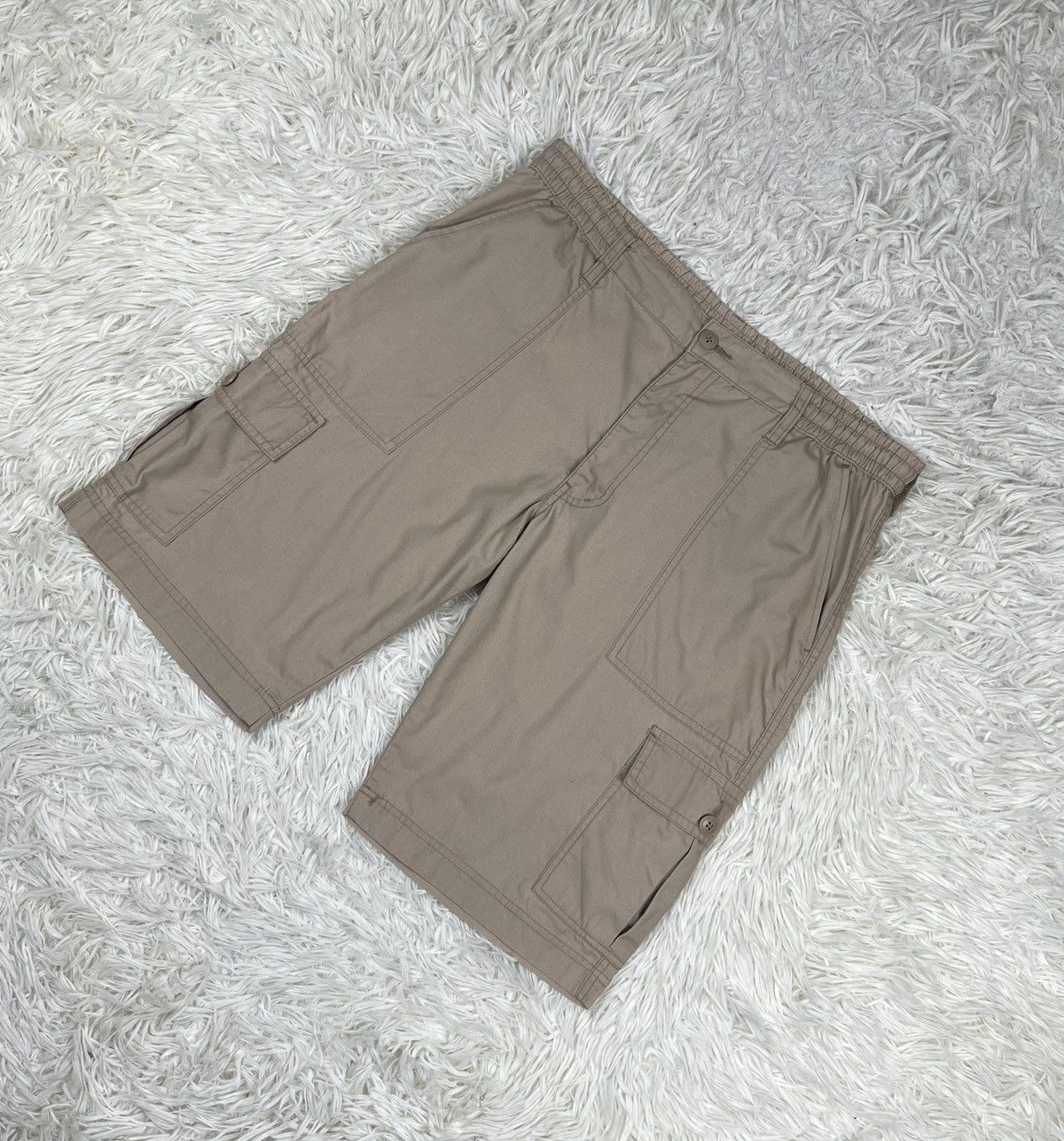Japanese Brand TopValu Cargo Short Pants Size US 37 - 3 Thumbnail
