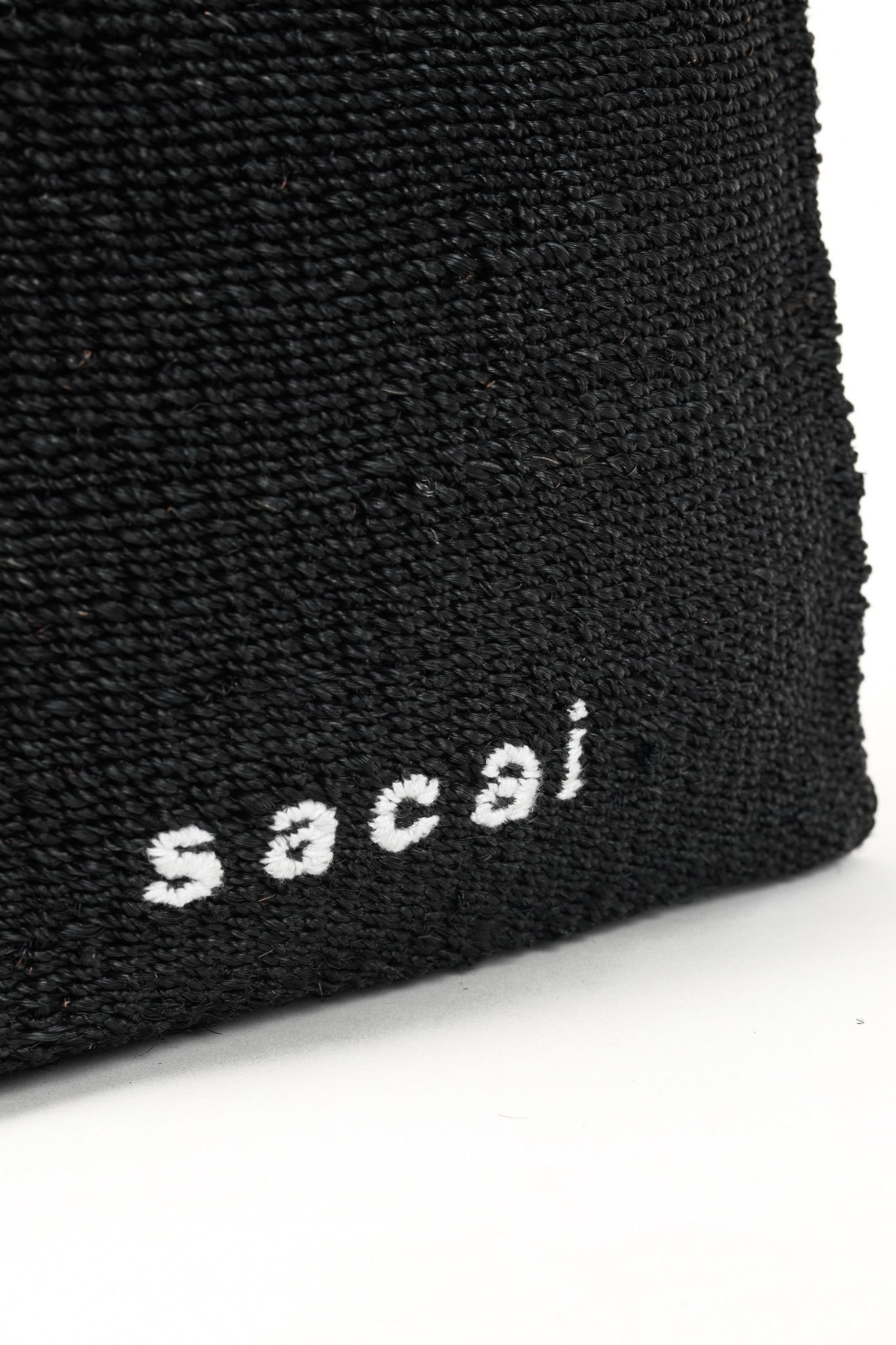 Sacai Sacai Abacá Medium Shopper Bag w/ Multi-Carry Calfskin Strap Size ONE SIZE - 9 Thumbnail