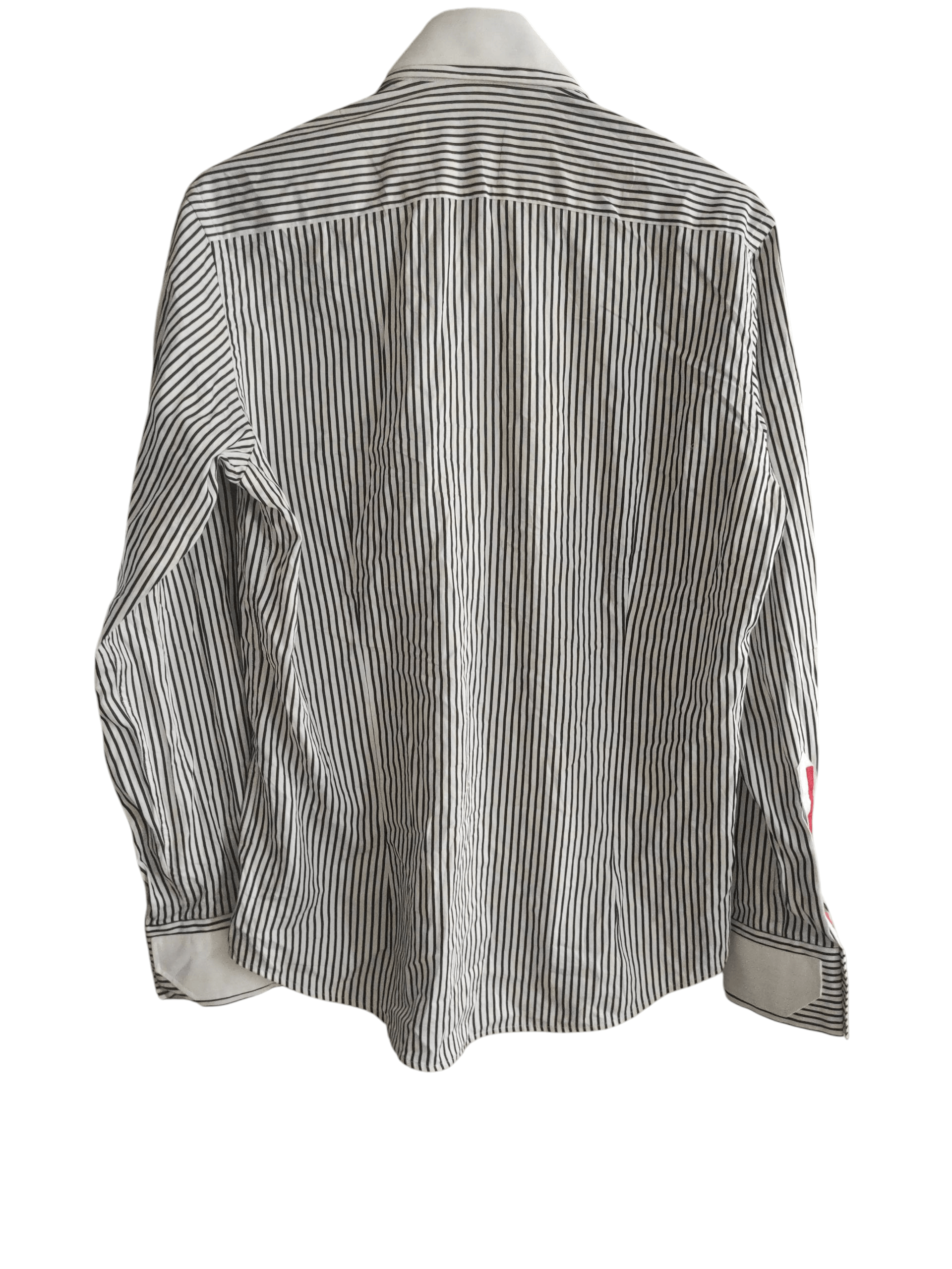 Other Guide London Men's Double Collar Shirt Black White Size US L / EU 52-54 / 3 - 17 Thumbnail