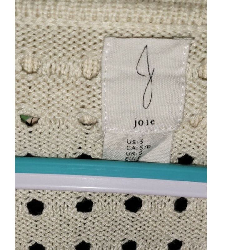 Joie Joie Open Knit Collared Sweater Beige Size Small Size S / US 4 / IT 40 - 3 Thumbnail