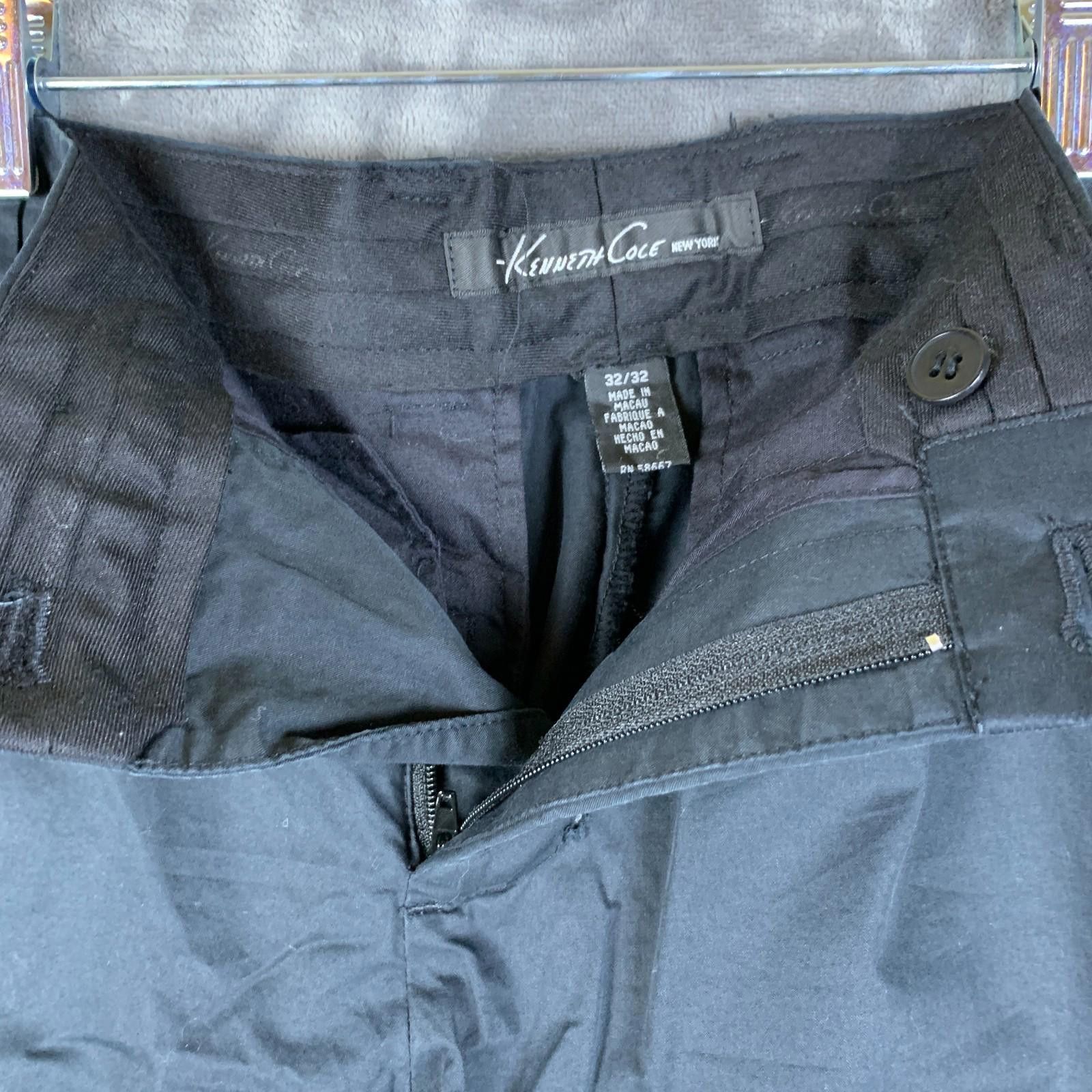 Kenneth Cole Kenneth Cole Tech Pants Mens 32 X 32 Navy Blue Chino (342) Size US 32 / EU 48 - 3 Thumbnail