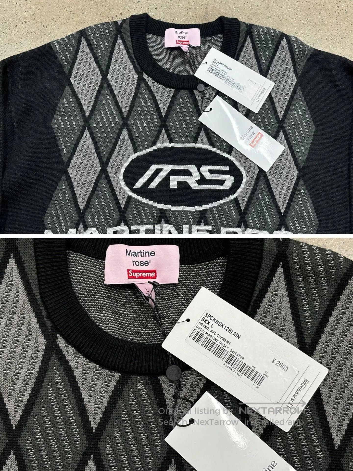 Martine Rose supreme x martine rose knitted sweater. Size US L / EU 52-54 / 3 - 5 Thumbnail