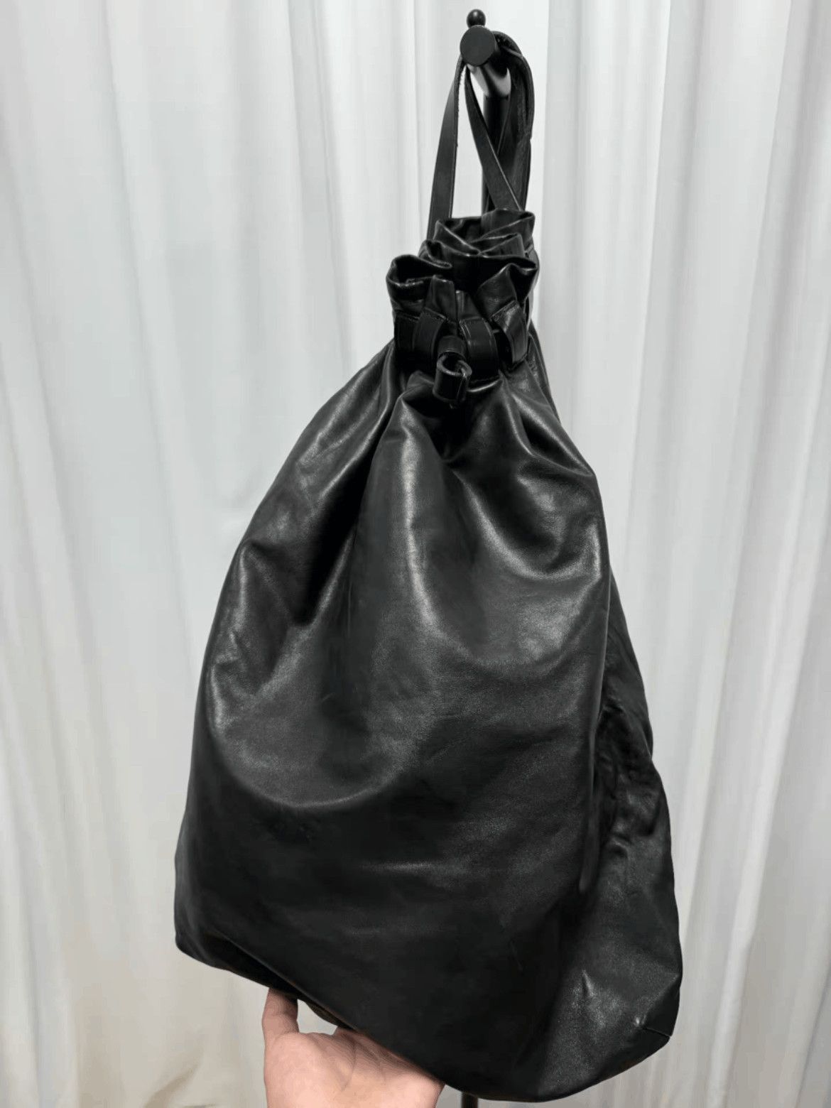 Yohji Yamamoto Yohji Yamamoto Pour Homme Horse Leather Backpack-2507 Size ONE SIZE - 8 Thumbnail