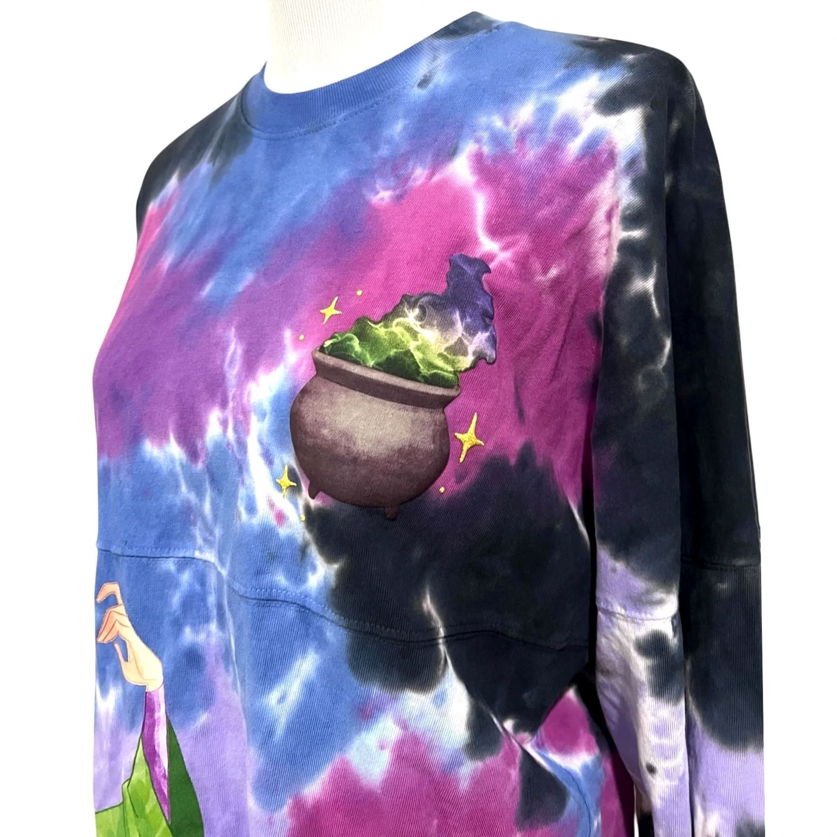 Disney Disney Spirit Jersey Hocus Pocus Sanderson Sisters Tonight We Fly Adult Size S T-Shirt Long Sleeve Crew Neck Tie Dye Multicolor Womens S Size S / US 4 / IT 40 - 5 Thumbnail