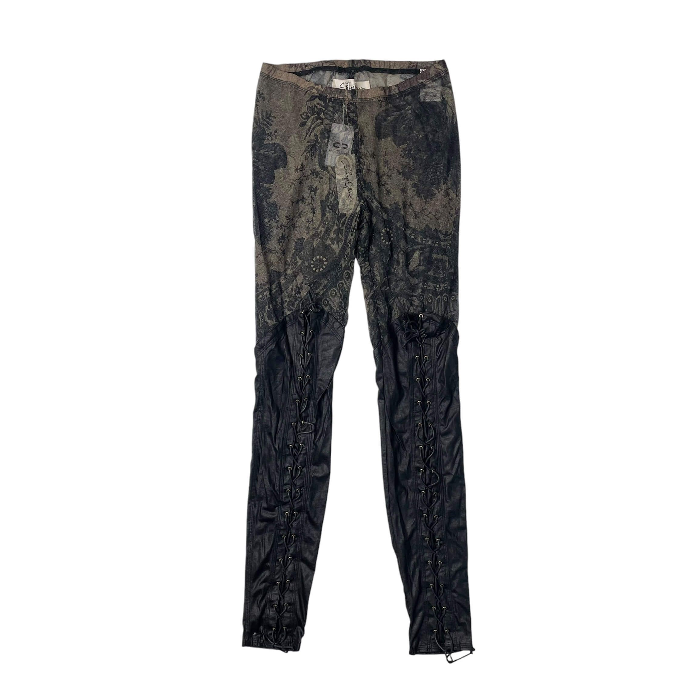 Share Spirit Homme Share spirit eco leather seethrough leggings 