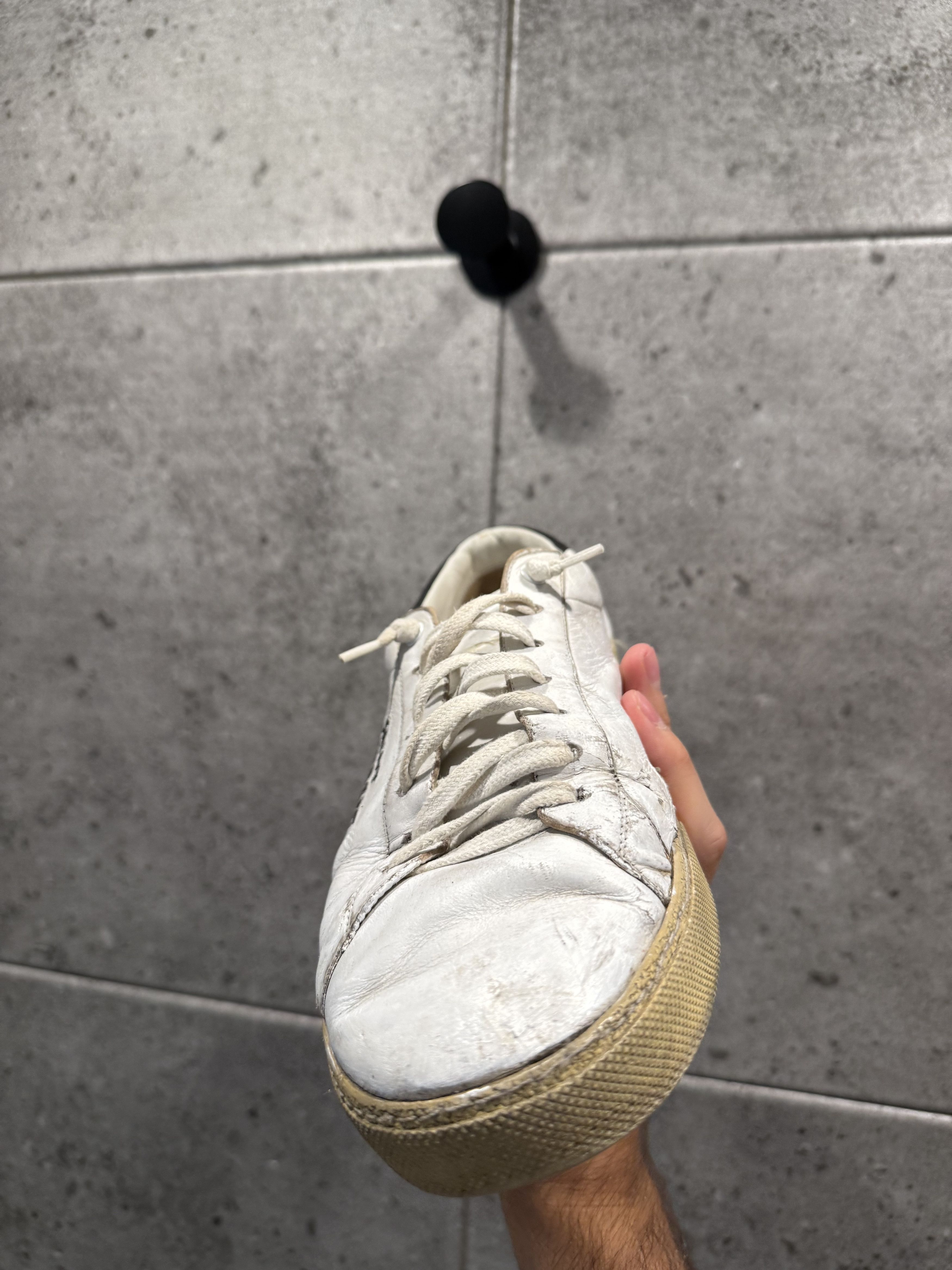 Saint Laurent Paris Saint Laurent logo court low top sneakers Size US 10 / EU 43 - 9 Thumbnail