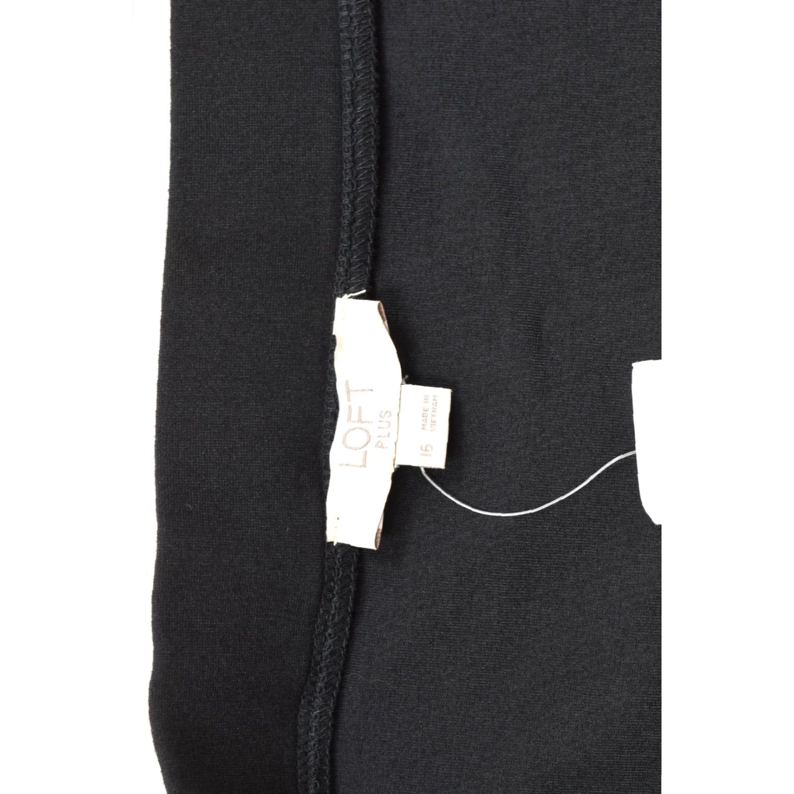 Loft LOFT Skirt Black Flounce Hem Mini Plus Size 16 Stretch Ponte Knit NWT Women Size 38" / US 16 / IT 52 - 7 Thumbnail