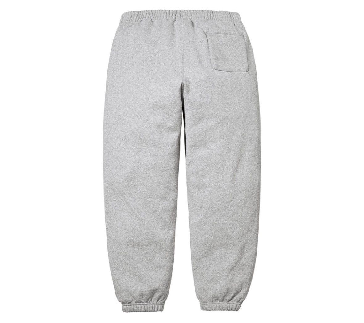 Supreme Supreme Satin Appliqué Sweatpant Heather Gray Size US 30 / EU 46 - 2 Thumbnail