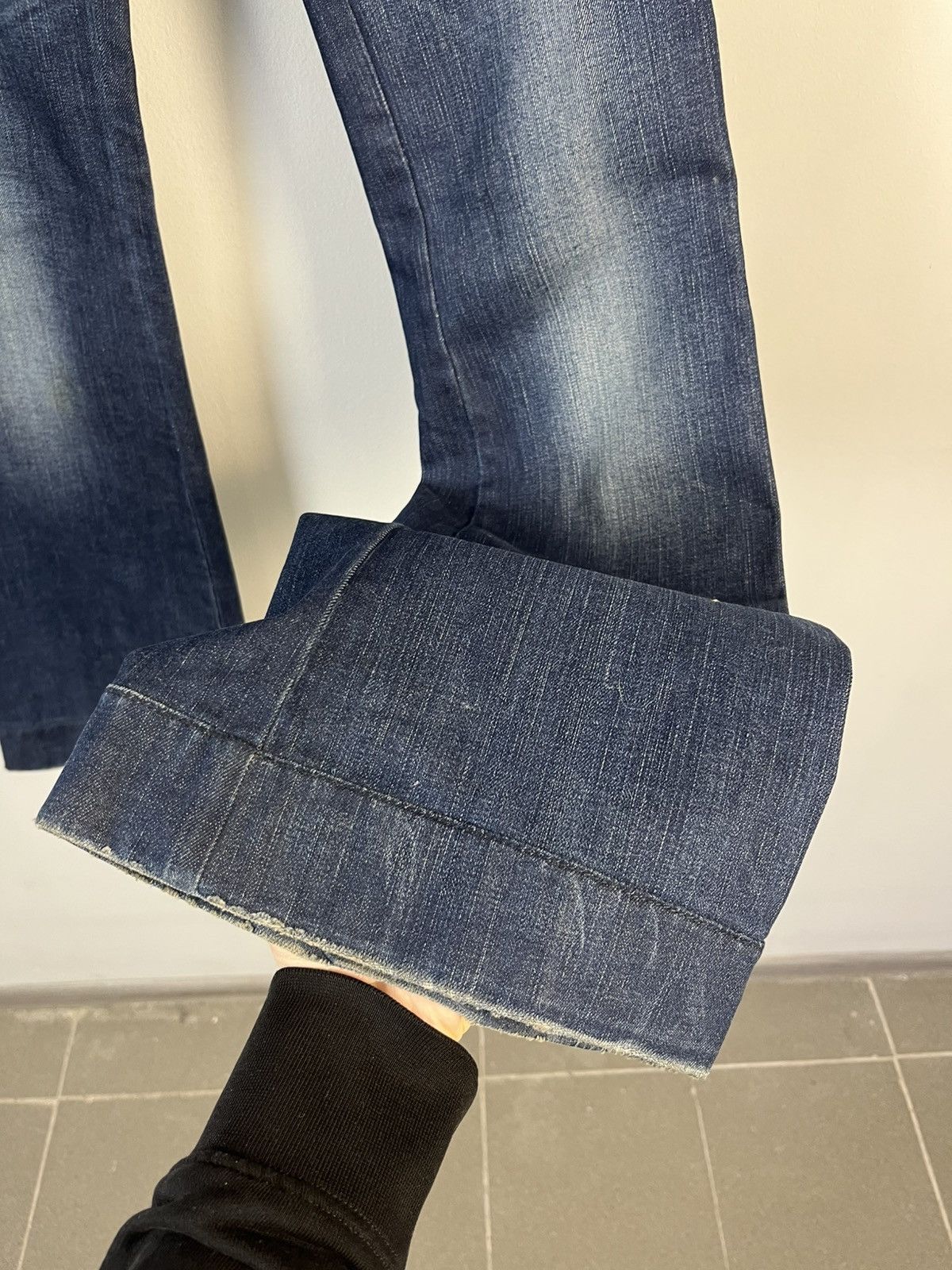 Dolce & Gabbana × Jean Dolce Gabbana D&G Luxury Flared Denim Jeans Y2K Madein Italy Size 28" / US 6 / IT 42 - 5 Thumbnail