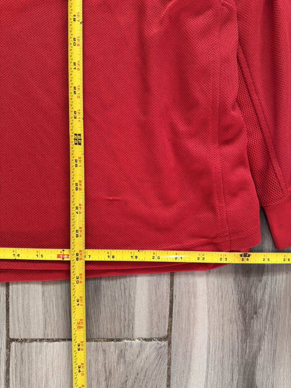 Nike Y2K Nike red long sleeve jersey Size US XXL / EU 58 / 5 - 6 Thumbnail