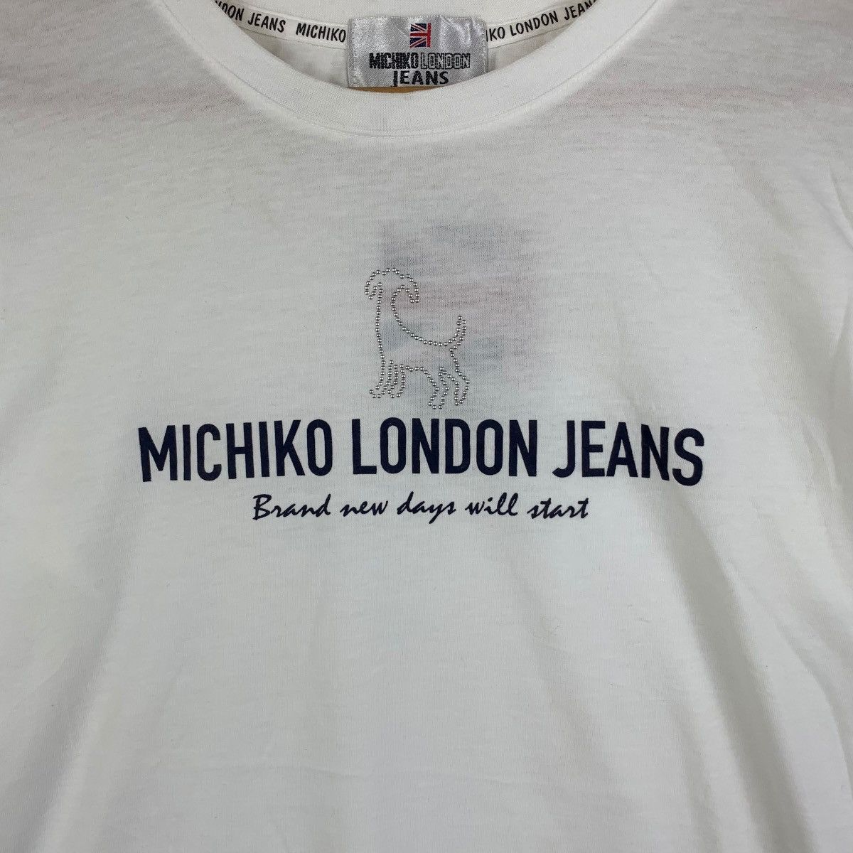 Michiko Koshino London Vintage MICHIKO LONDON JEANS Koshino Tee Shirt Top Size L / US 10 / IT 46 - 3 Thumbnail