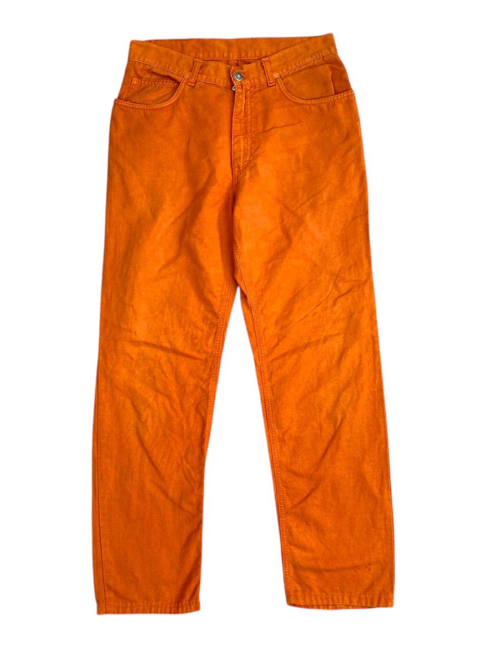Loro Piana 2000's Lora Piana Faded Orange Denim Pants Size US 30 / EU 46 - 1 Thumbnail