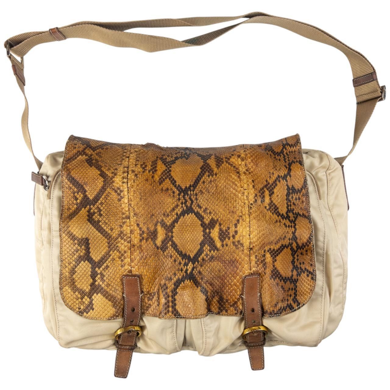 Prada Vintage Prada Snakeskin Satchel Crossbody Bag Size ONE SIZE - 1 Thumbnail