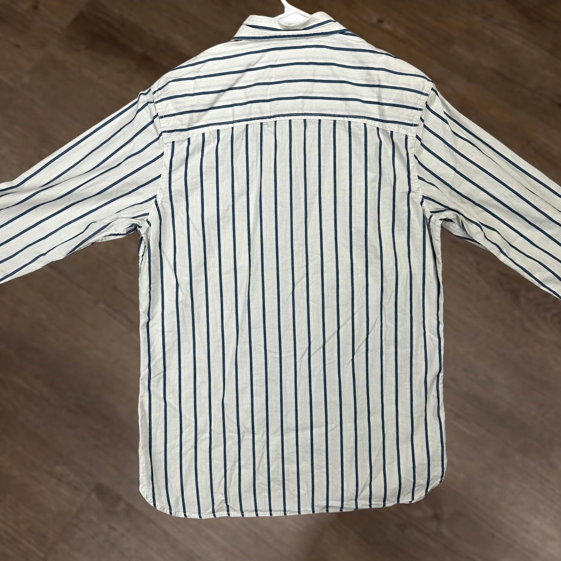 Timberland Timberland Button Up Shirt Small White Blue Stripe Pocket Organic Cotton NEW Mens S Long Sleeve Collared Pocketed Classic Fit Size US S / EU 44-46 / 1 - 1 Thumbnail