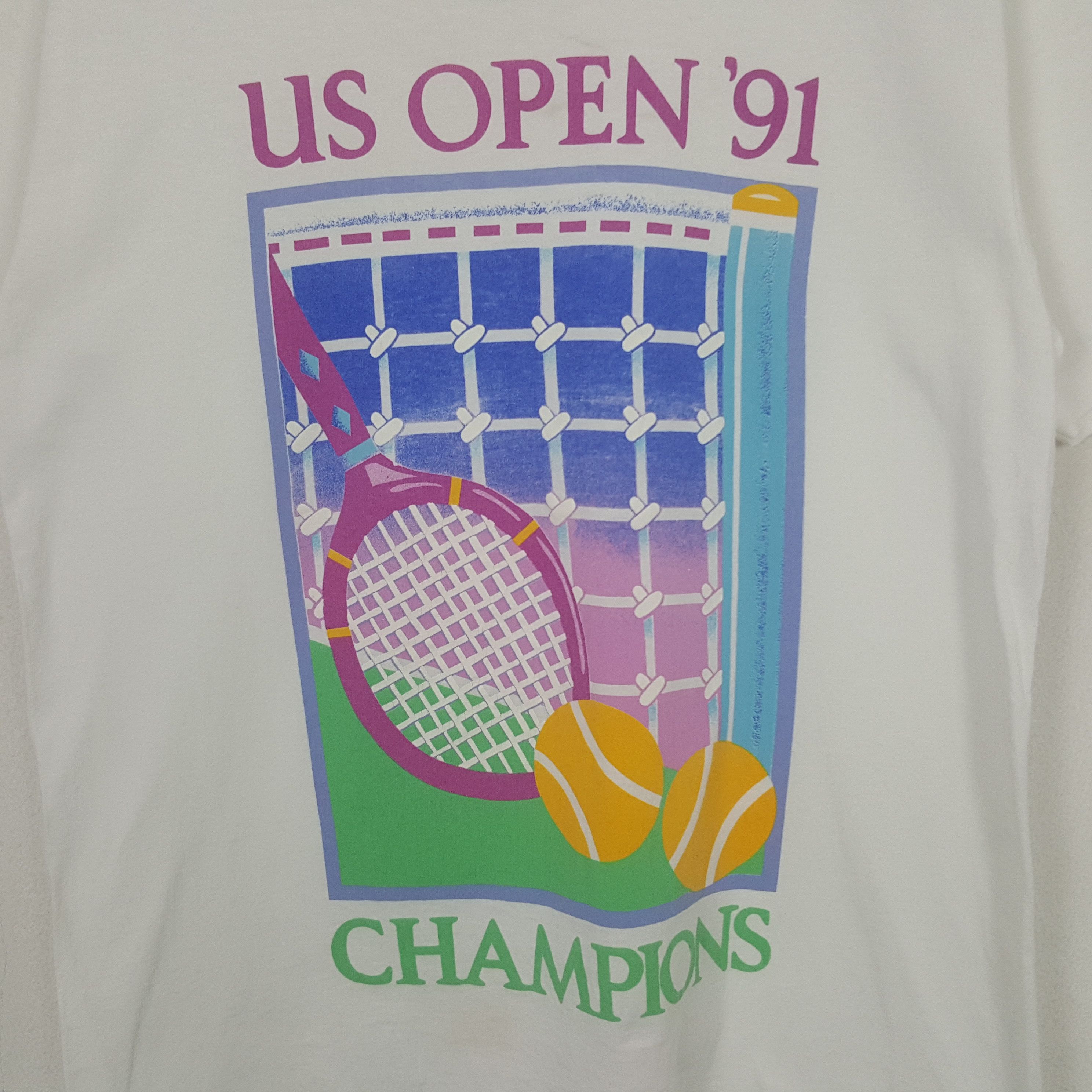 Vintage Vintage US Open 1991 Champions Tshirt Size US M / EU 48-50 / 2 - 2 Thumbnail