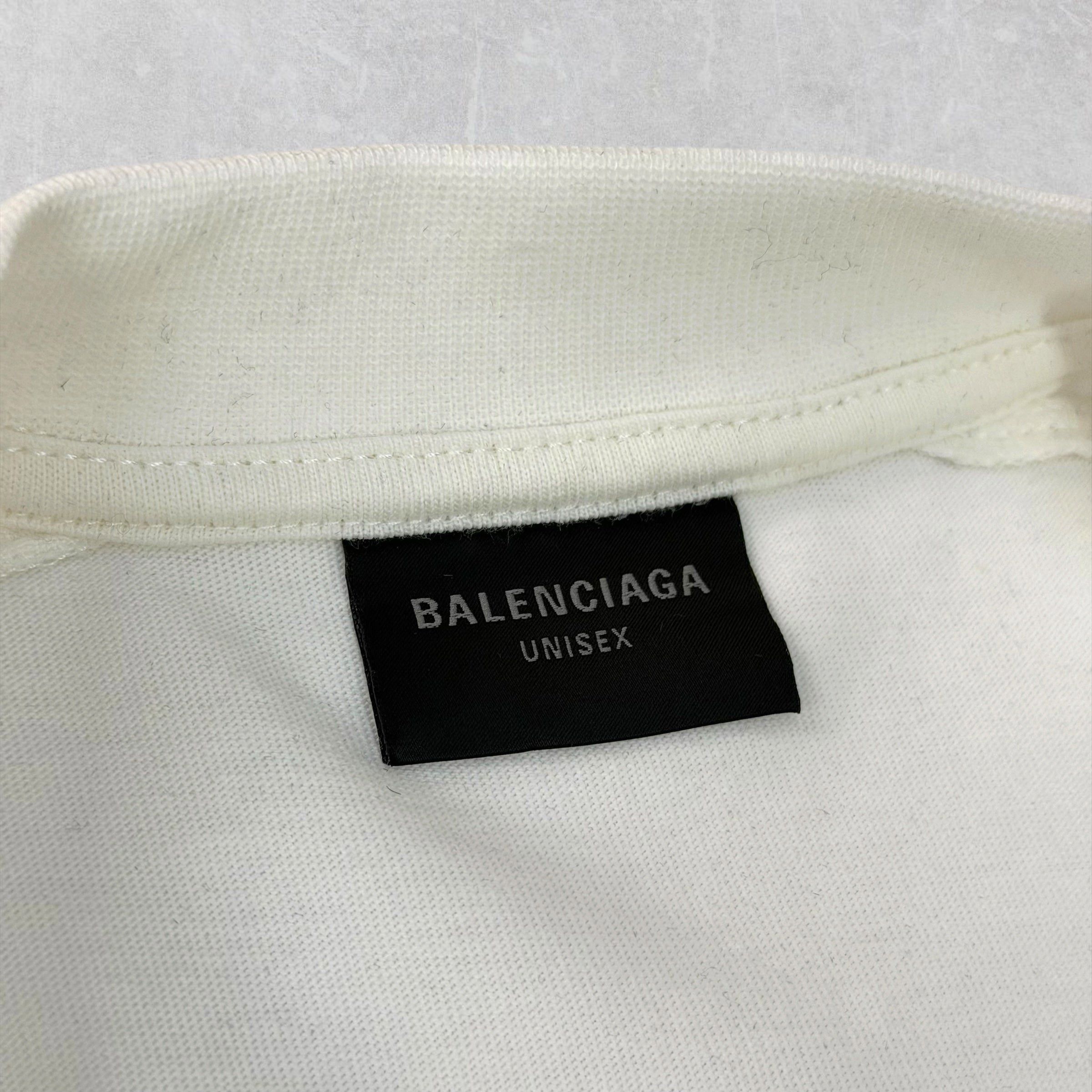 Balenciaga Balenciaga Soho Oversized Soccer Shirt White 5 (XXXXL) Size US XXL / EU 58 / 5 - 4 Thumbnail