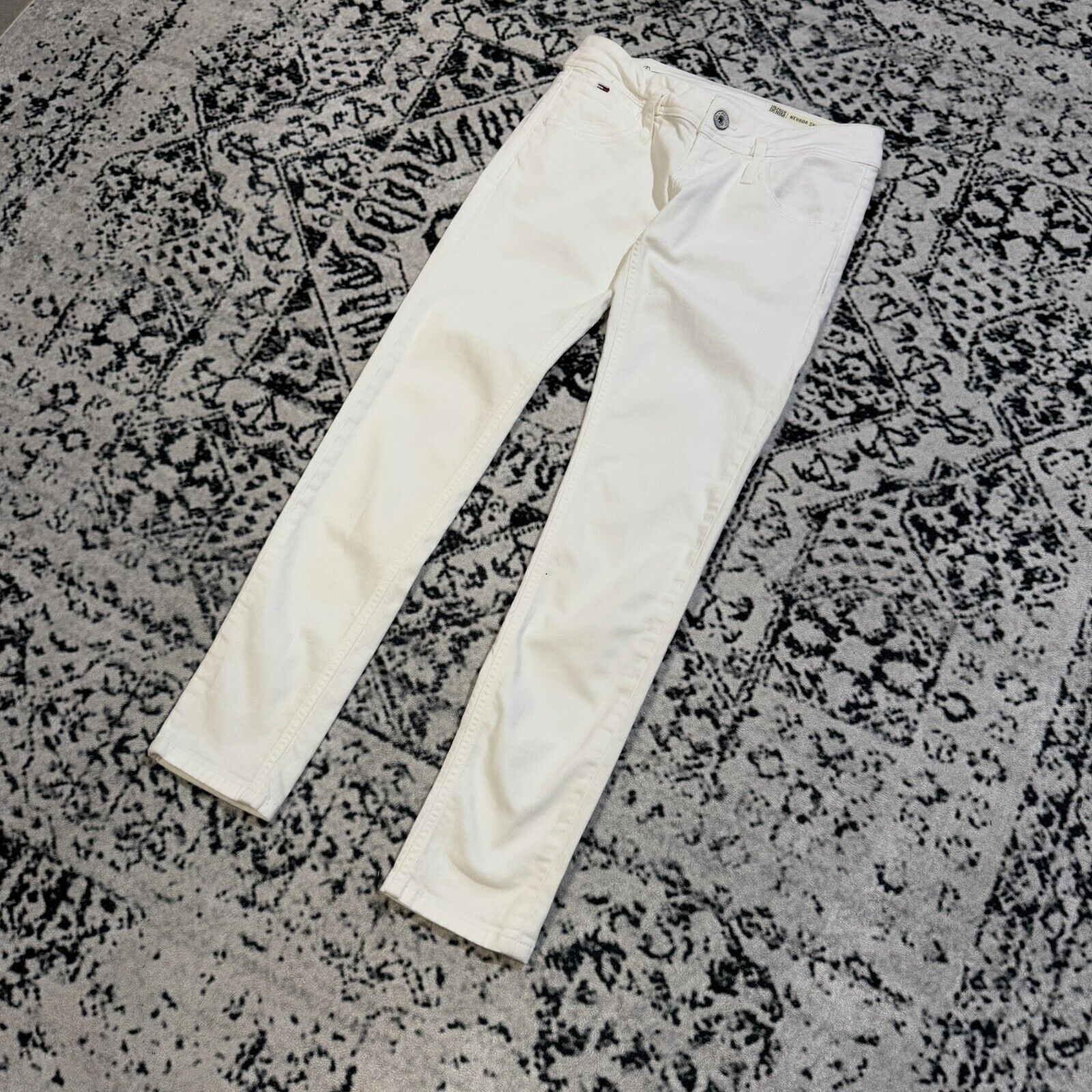 Tommy Hilfiger × Vintage Vintage Tommy Hilfiger Women's White Cotton Size W26 90s Size US 26 / EU 42 - 3 Thumbnail