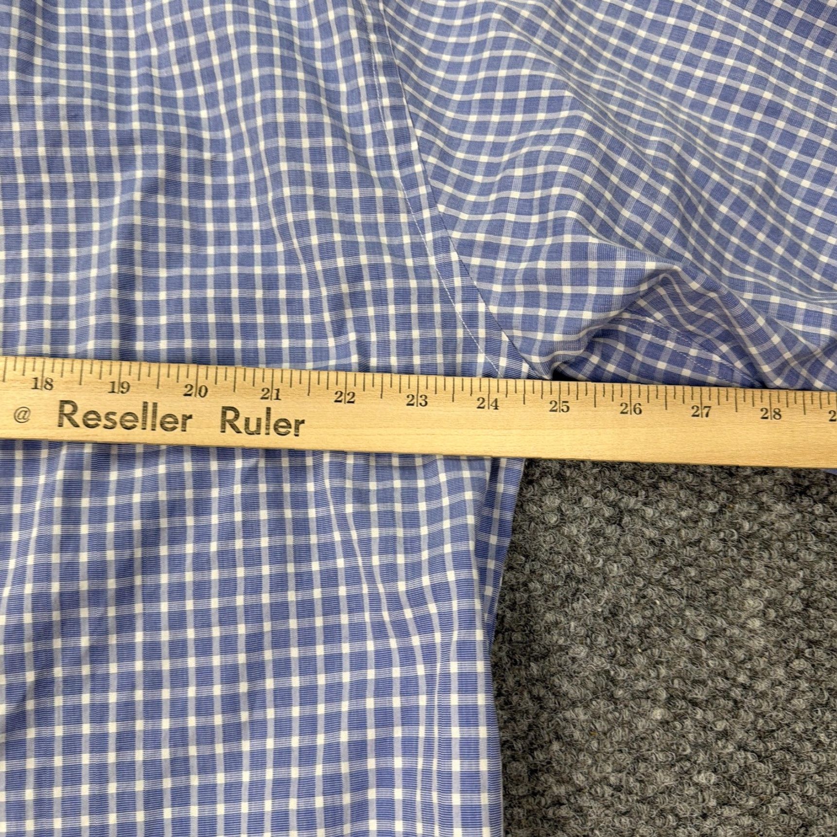 Faconnable VINTAGE Faconnable Shirt Mens Large Blue White Check Button Down Cotton Made USA Size US L / EU 52-54 / 3 - 7 Thumbnail
