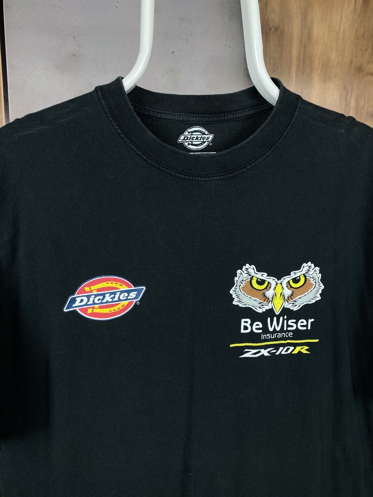 Diesel 🚧Vintage T-Shirt Dickies Be Wiser Insurance Moto Kawasaki🚧 Size US M / EU 48-50 / 2 - 4 Thumbnail