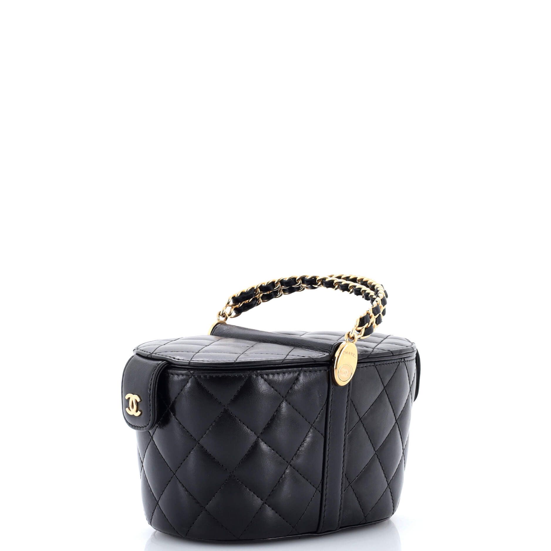 Chanel Double Sided Top Handle Vanity Bag Quilted Lambskin M Size ONE SIZE - 1 Thumbnail