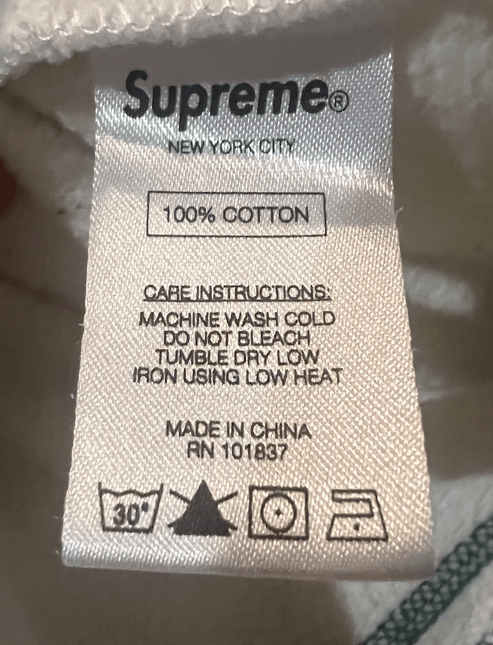Supreme Supreme Center Stripe White Crewneck FW16 Size US M / EU 48-50 / 2 - 5 Thumbnail