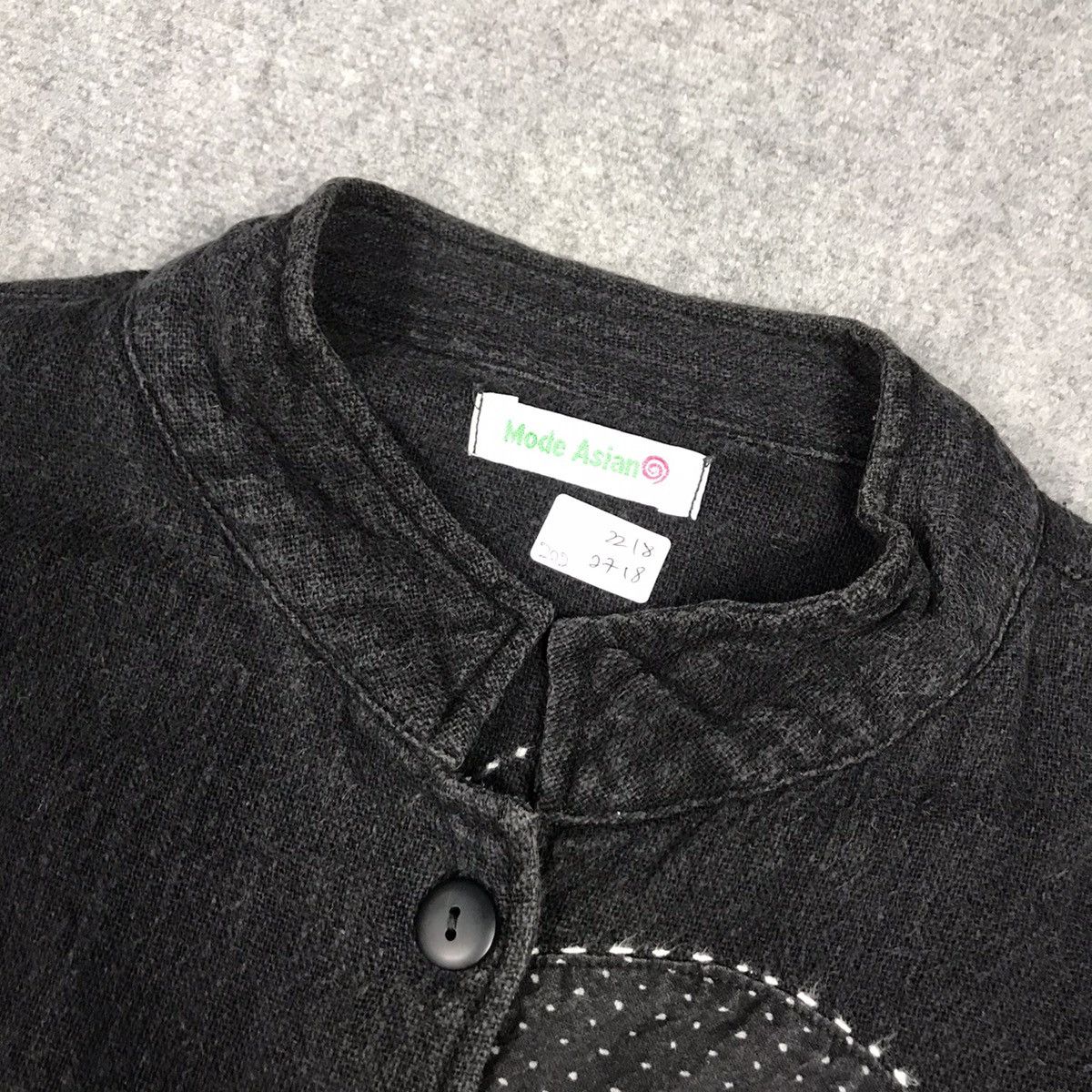 Japanese Brand MODE ASIAN PATCHWORK BUTTON JACKET WOMAN JAPAN Size L / US 10 / IT 46 - 6 Thumbnail