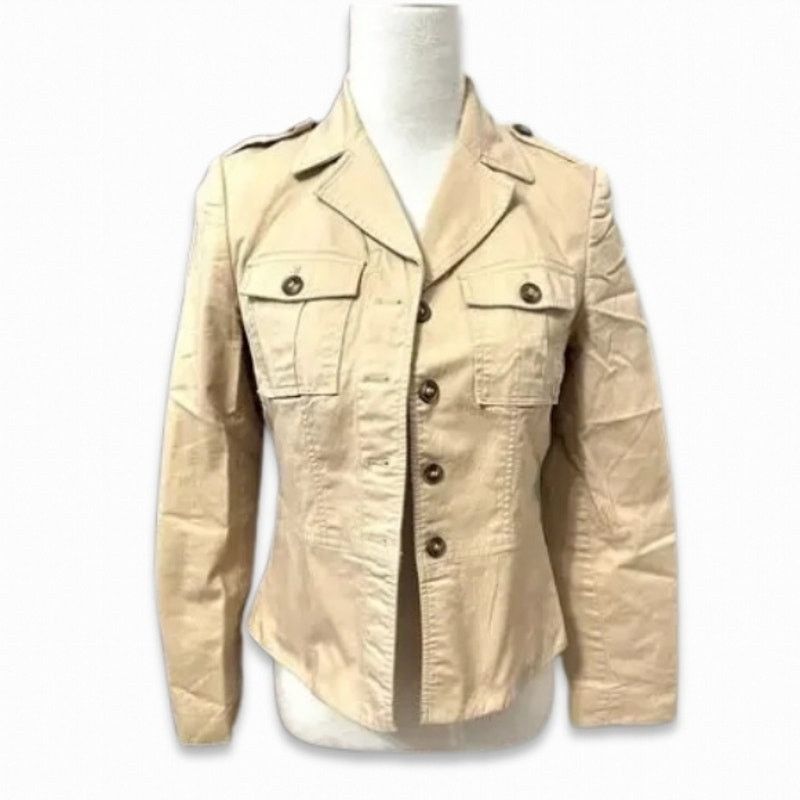 Other Apostrophe Classic Jacket Flap Pockets Button Front Beige 2 Size XS / US 0-2 / IT 36-38 - 1 Thumbnail