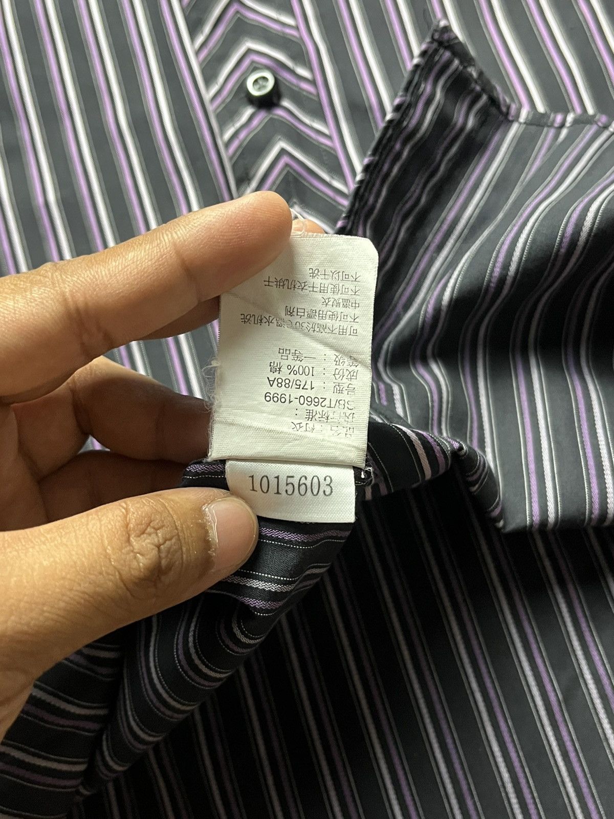 Balenciaga Vintage Balenciaga Long Sleeve Striped Shirt Size US L / EU 52-54 / 3 - 15 Thumbnail