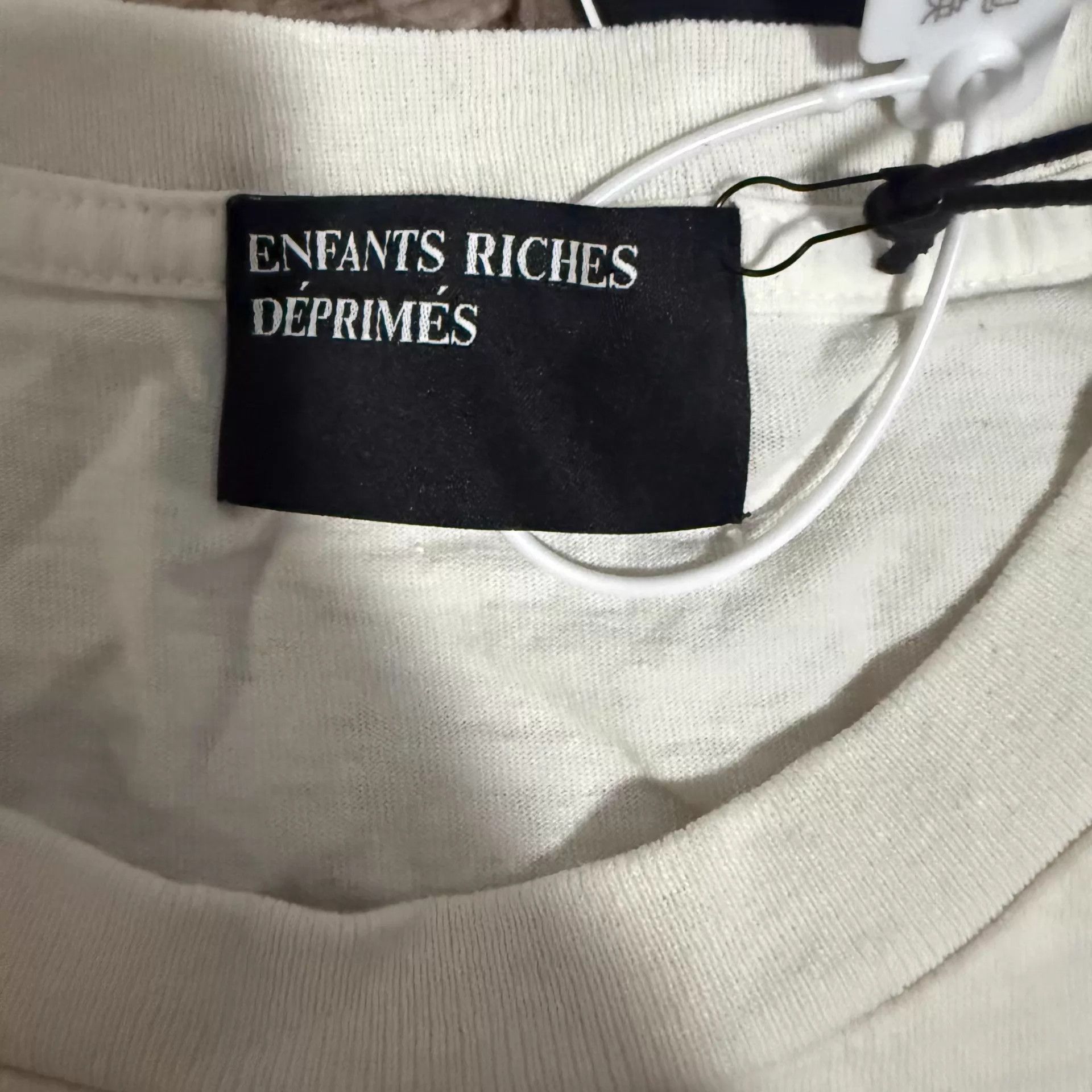Enfants Riches Deprimes ERD 25SS ADM Rib White Short Sleeve Size XL / US 12-14 / IT 48-50 - 3 Thumbnail