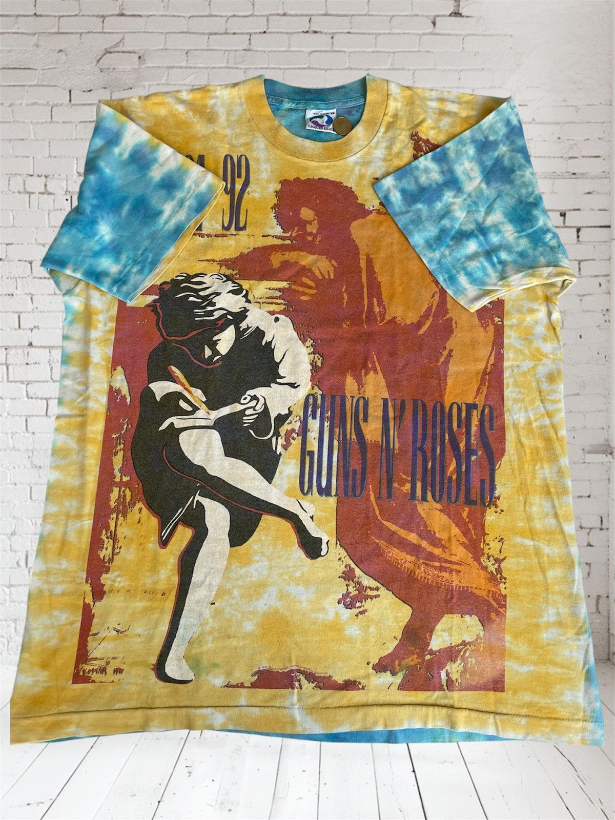 Liquid Blue Vintage Guns N' Roses T-Shirt, Illusion Tour 91-92 Size US XL / EU 56 / 4 - 10 Thumbnail
