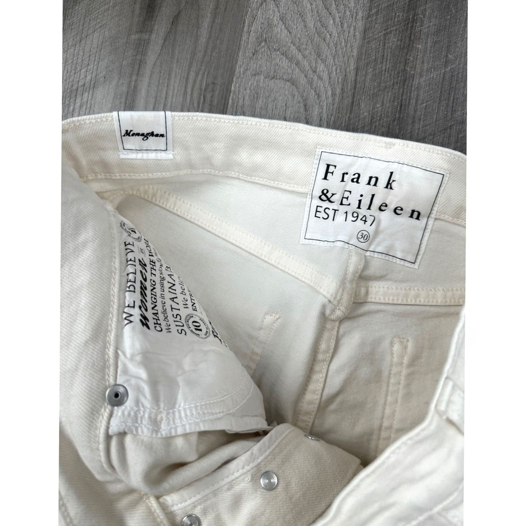 Frank & Eileen Frank & Eileen Monaghan High Rise Straight Mom Raw Hem Jeans - 30 Size 30" / US 8 / IT 44 - 7 Thumbnail