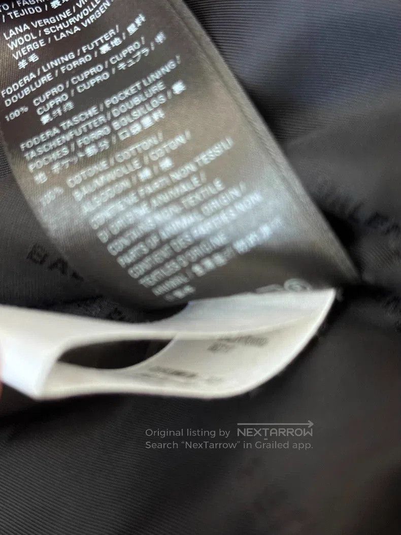 Balenciaga Balenciaga Sleeve Side Letter Logo Checkered Blazer Jacket Size 4XL / US 24-26 - 6 Thumbnail