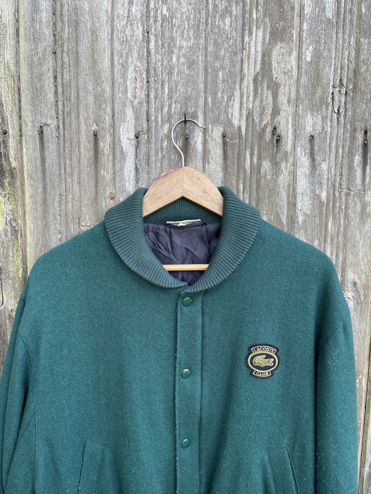 Lacoste Vintage Chemise Lacoste Wool Blend Snap Bomber Cardigan Size US M / EU 48-50 / 2 - 2 Thumbnail