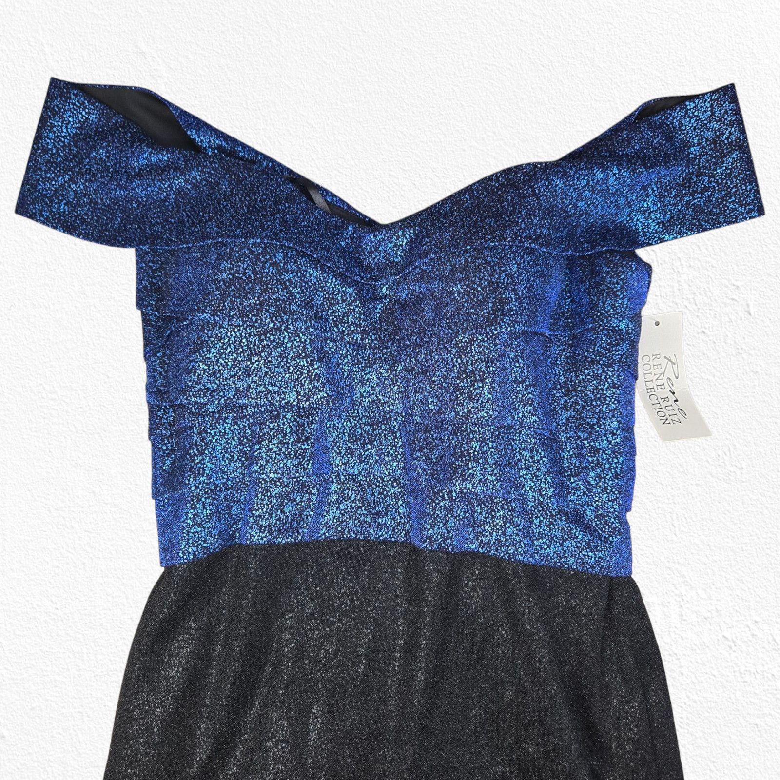 Other Rene Ruiz Collection Off Shoulder Metallic Dress Size 8 Size M / US 6-8 / IT 42-44 - 4 Thumbnail