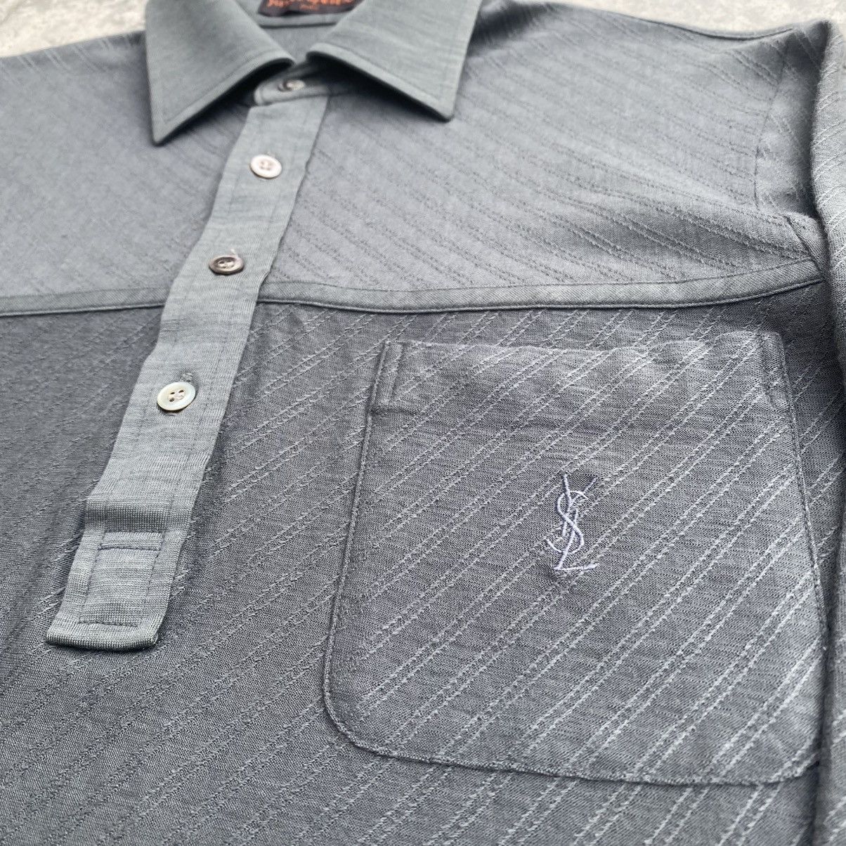 Yves Saint Laurent Very Rare 80s YSL Polo Hedi Slimane Size US M / EU 48-50 / 2 - 8 Thumbnail