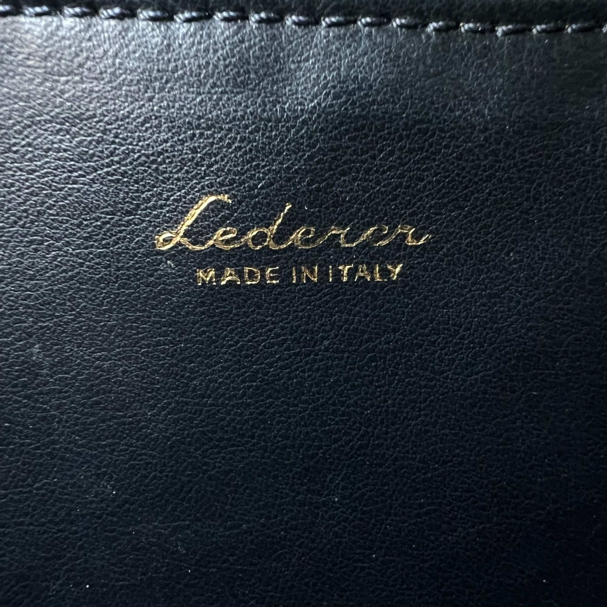 Other Lederer Black Leather Office Tote Bag With Gold-Tone Hardwar Size ONE SIZE - 10 Thumbnail